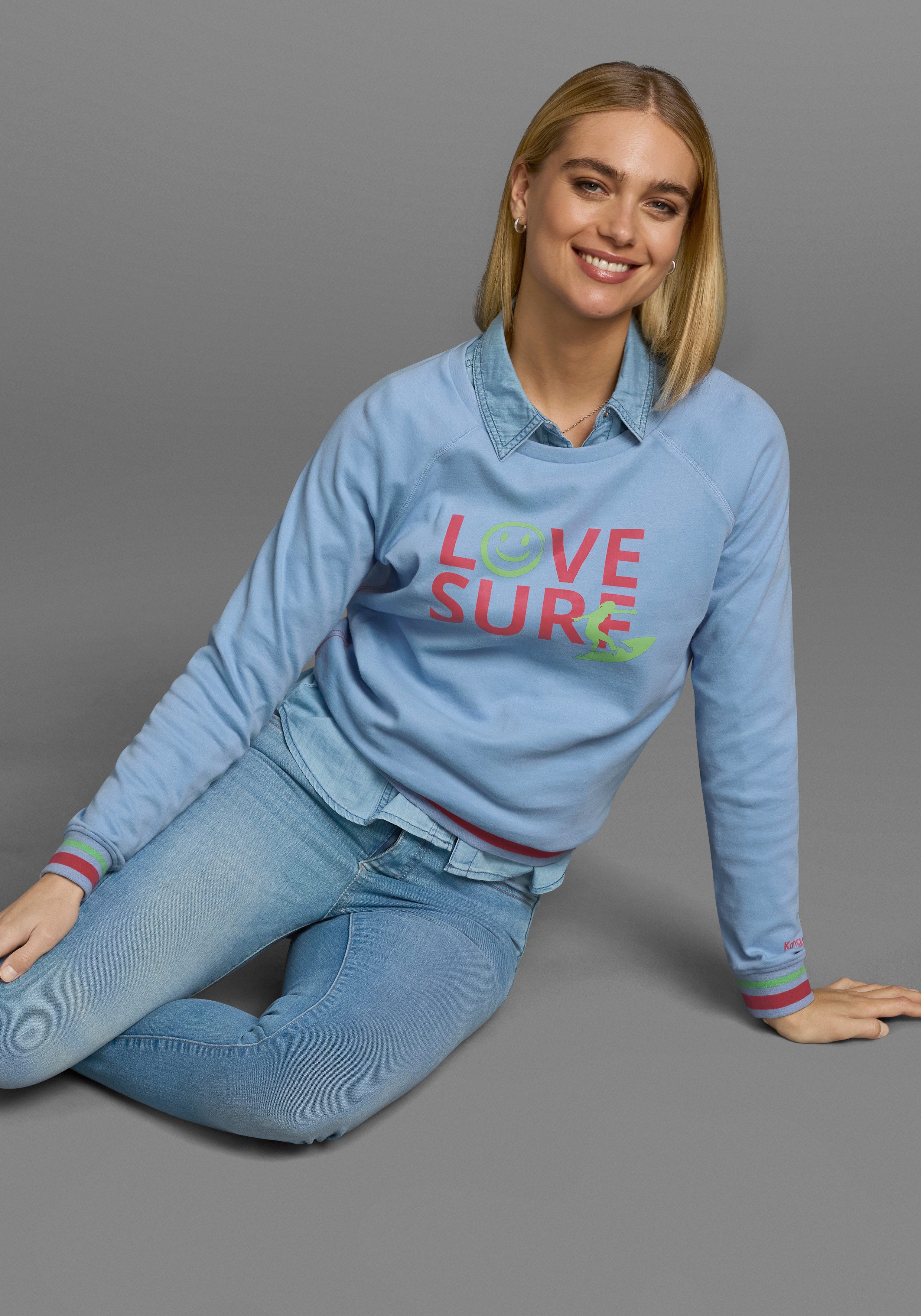 KangaROOS Sweatshirt Ronde hals en print