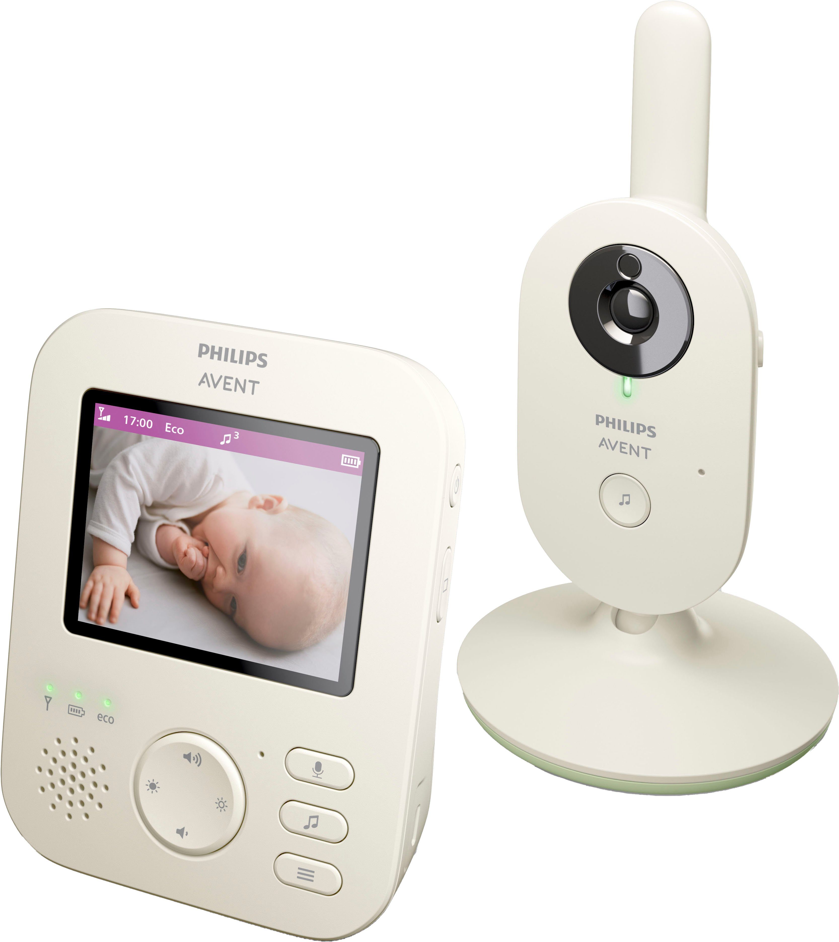 Philips AVENT Video-babyfoon Advanced SCD882/26 Video met kleurenscherm, bereik van 300 meter en intercomfunctie