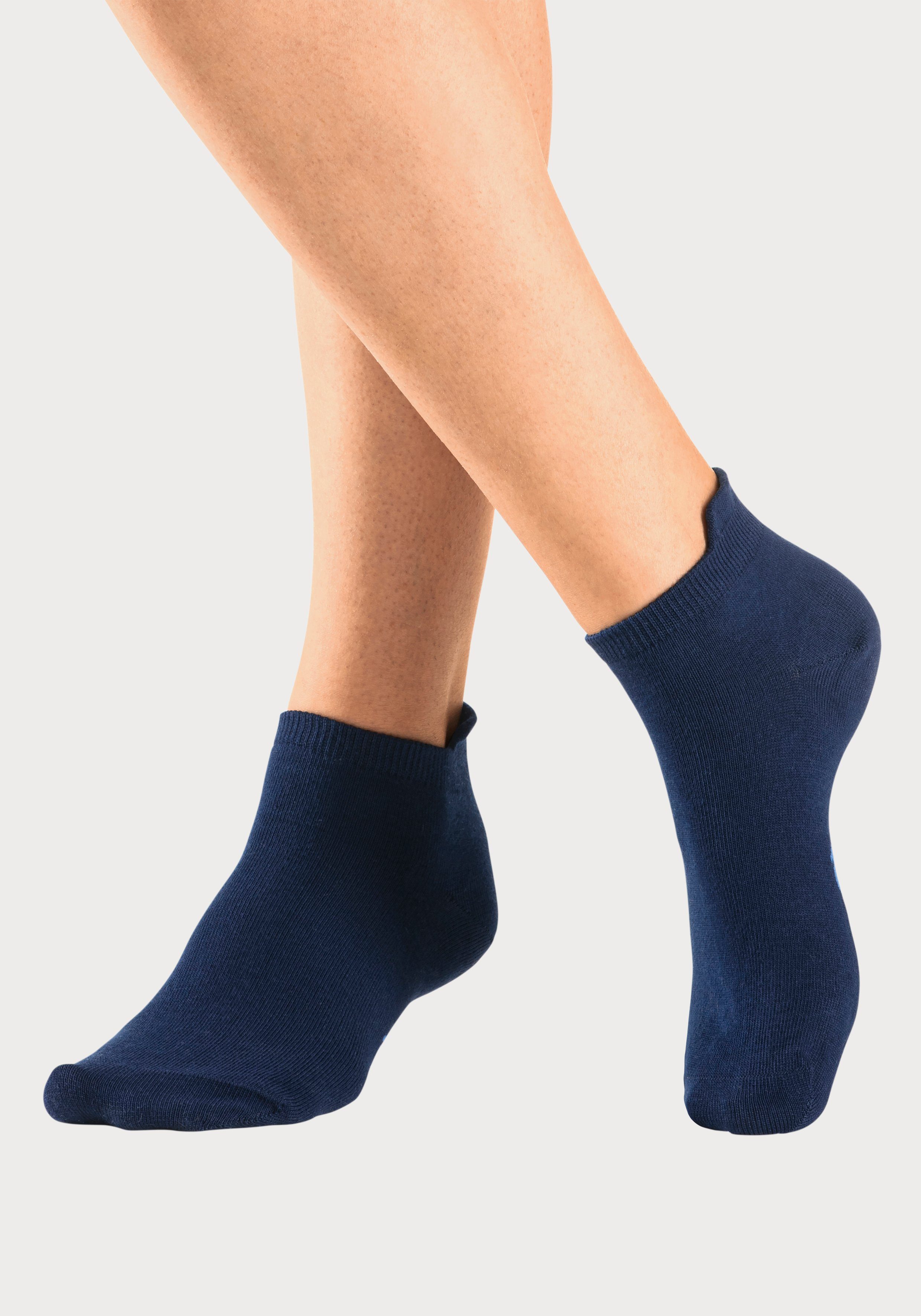KangaROOS Sneakersokken met verlengd boord aan de achterkant (set 10 paar)
