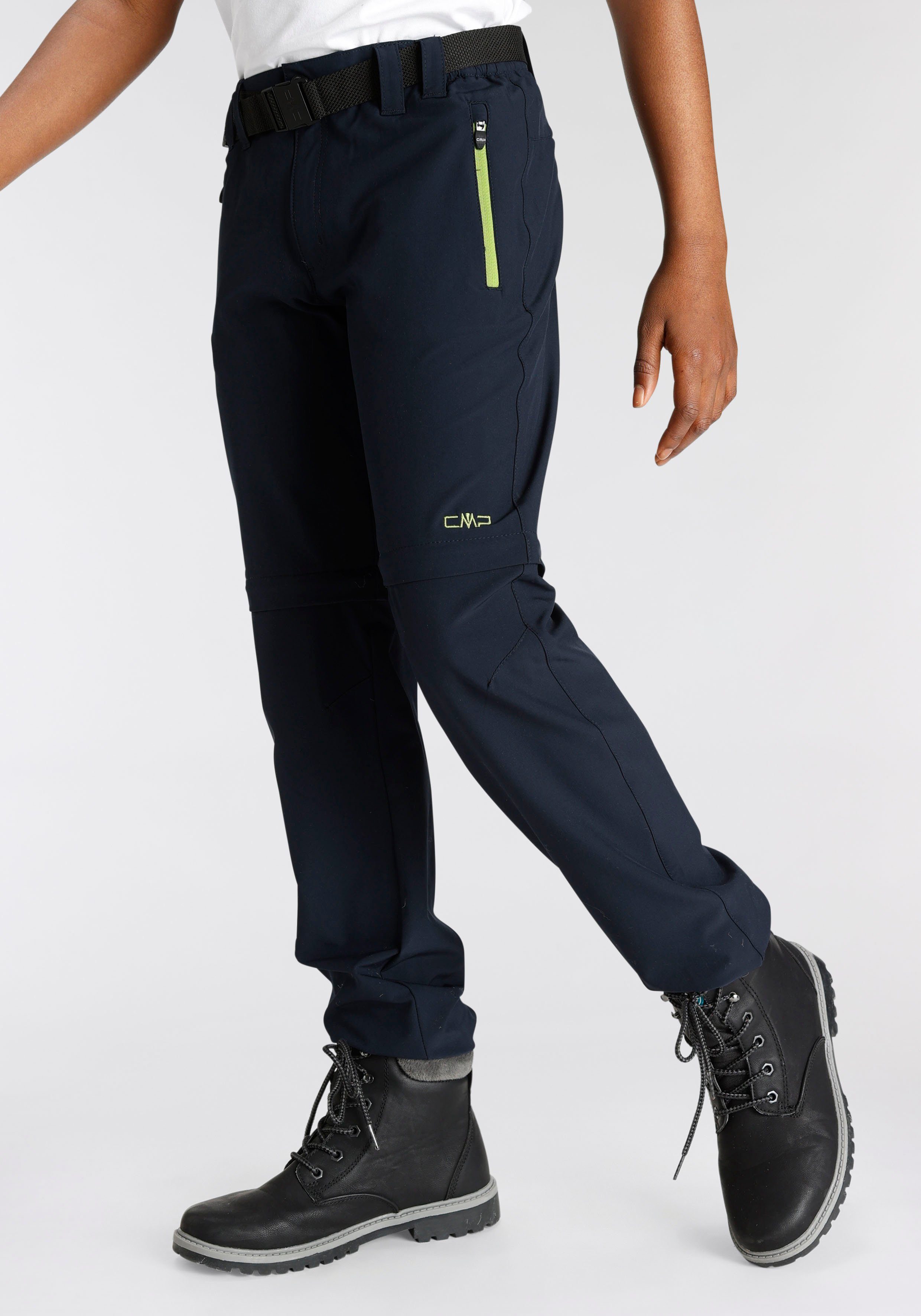 CMP Functionele broek KID ZIP-OFF-PANT Elastisch & ademend & snel drogend & voor kinderen (set, 2-delig, Met riem)