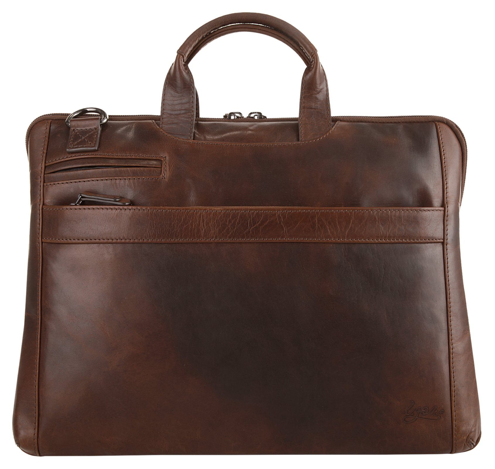 X-Zone Laptoptas echt leder