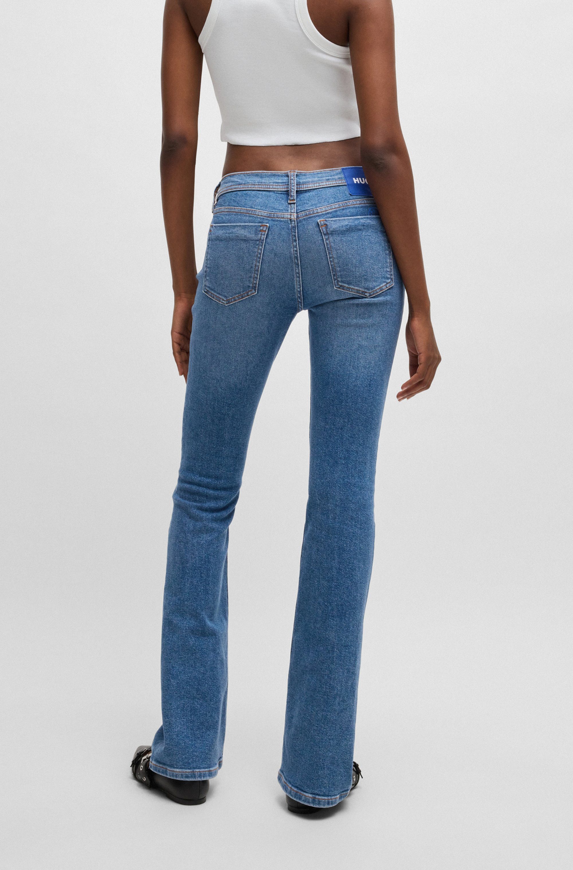 HUGO Blue Bootcut jeans Getti_B Uitlopende pijp, elastisch denim