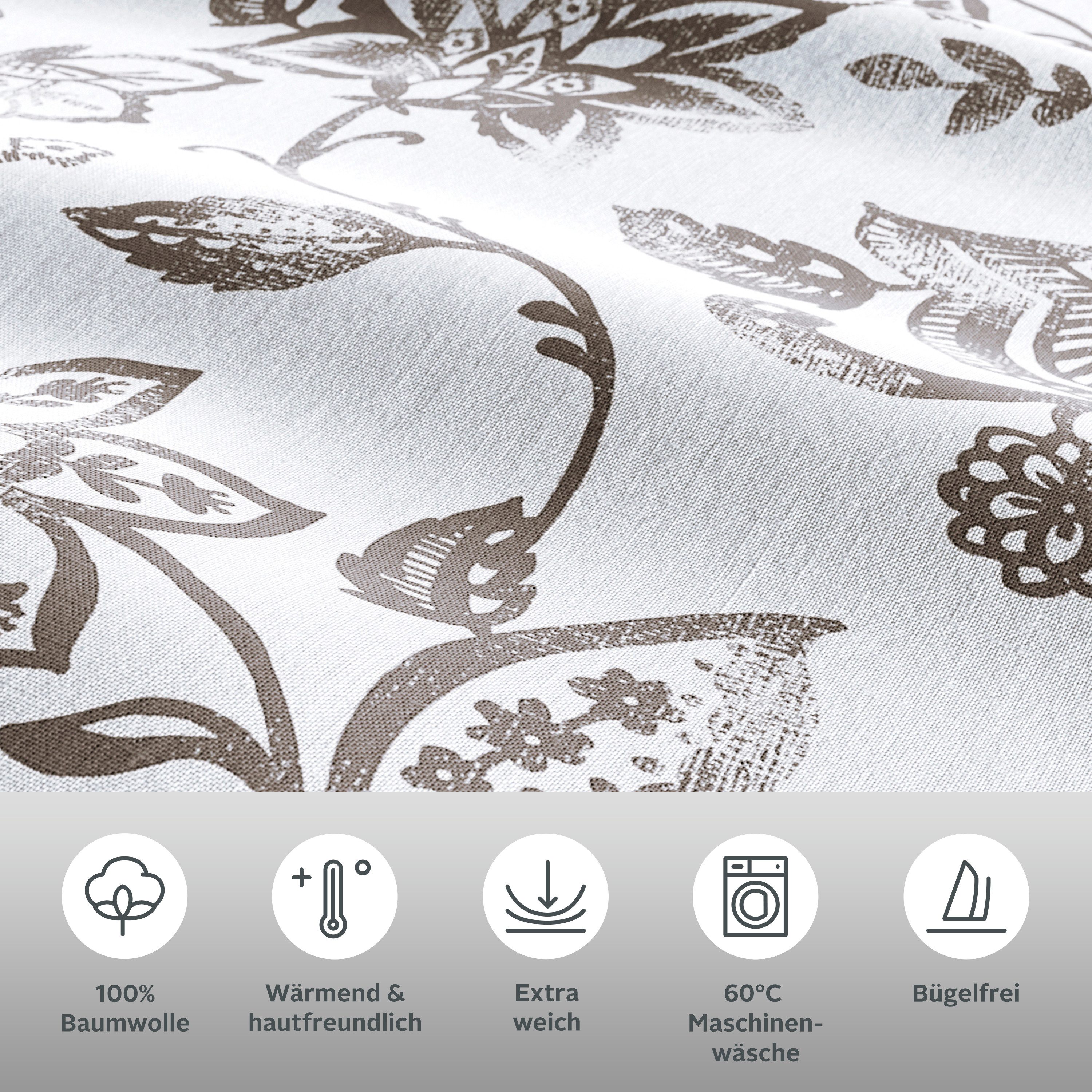 andas Beddengoed Nordby Bedlinnen van katoen, Scandinavisch design, vanaf maat 135x200 cm (2-delig)