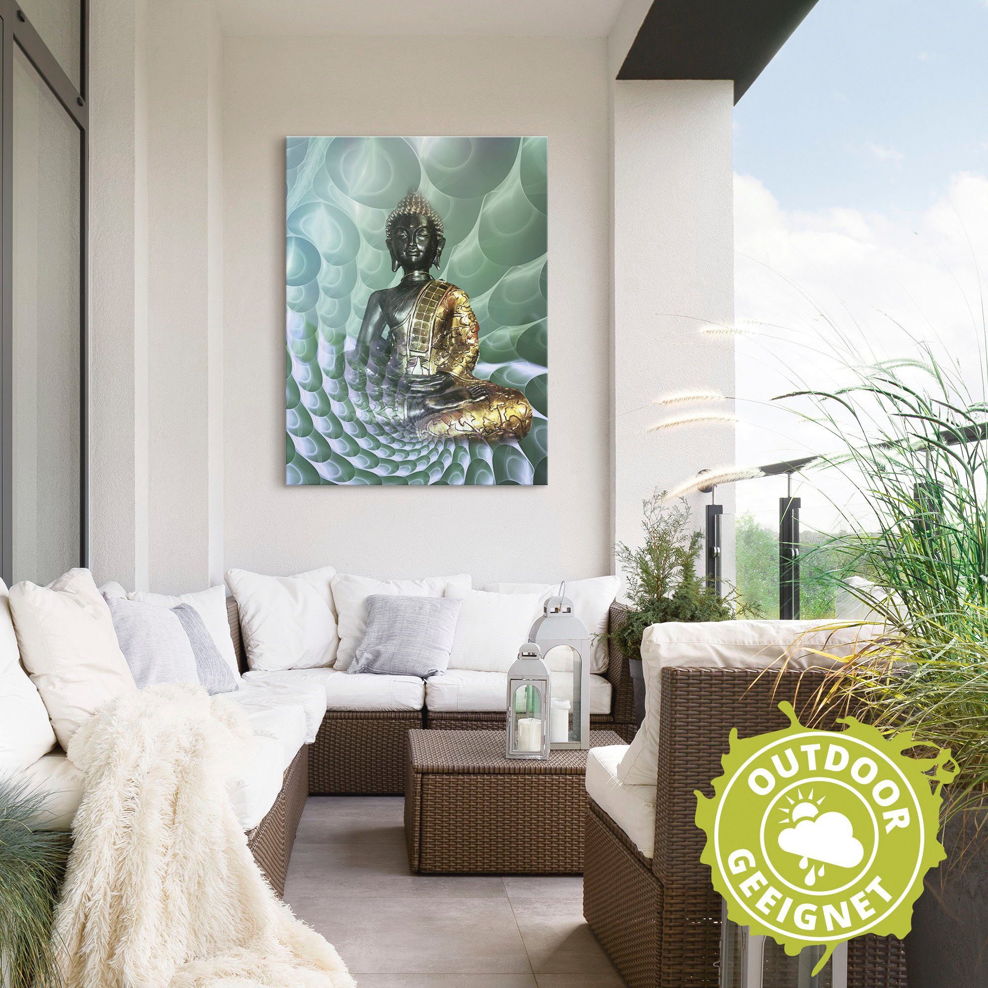 Artland Artprint Boeddha’s droomwereld CB als artprint van aluminium, artprint voor buiten, artprint op linnen, poster, muursticker
