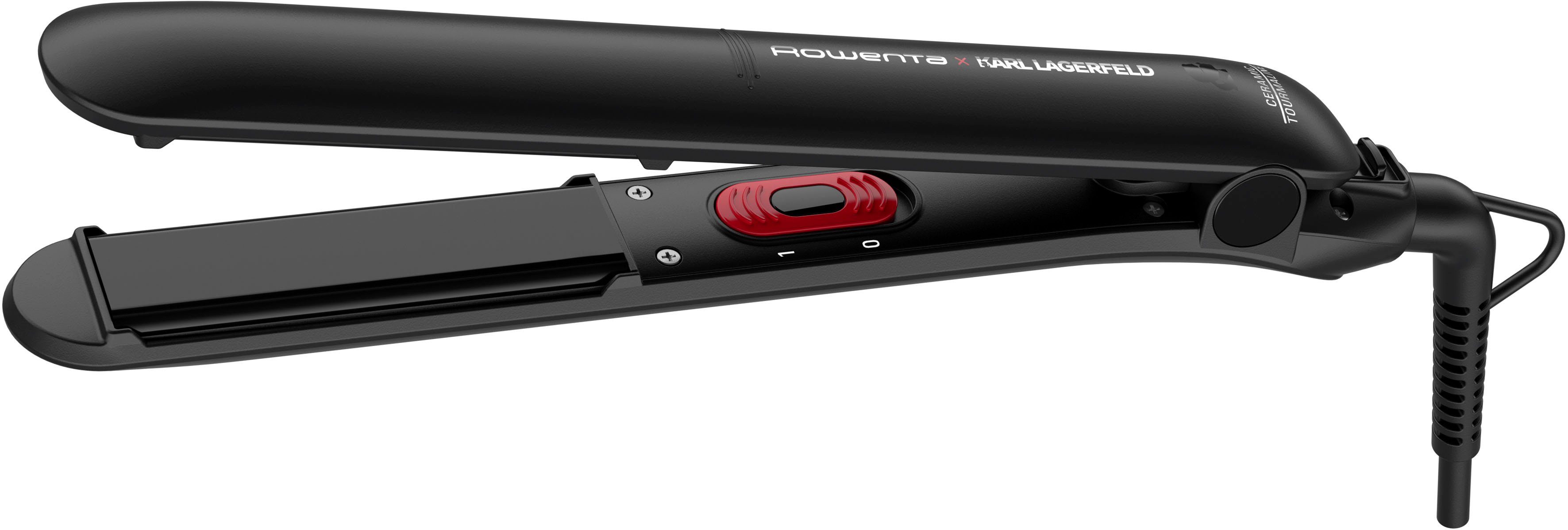 Rowenta Straightener ROWENTA x Karl Lagerfeld SF161L Easyliss straightener Bediening met één...