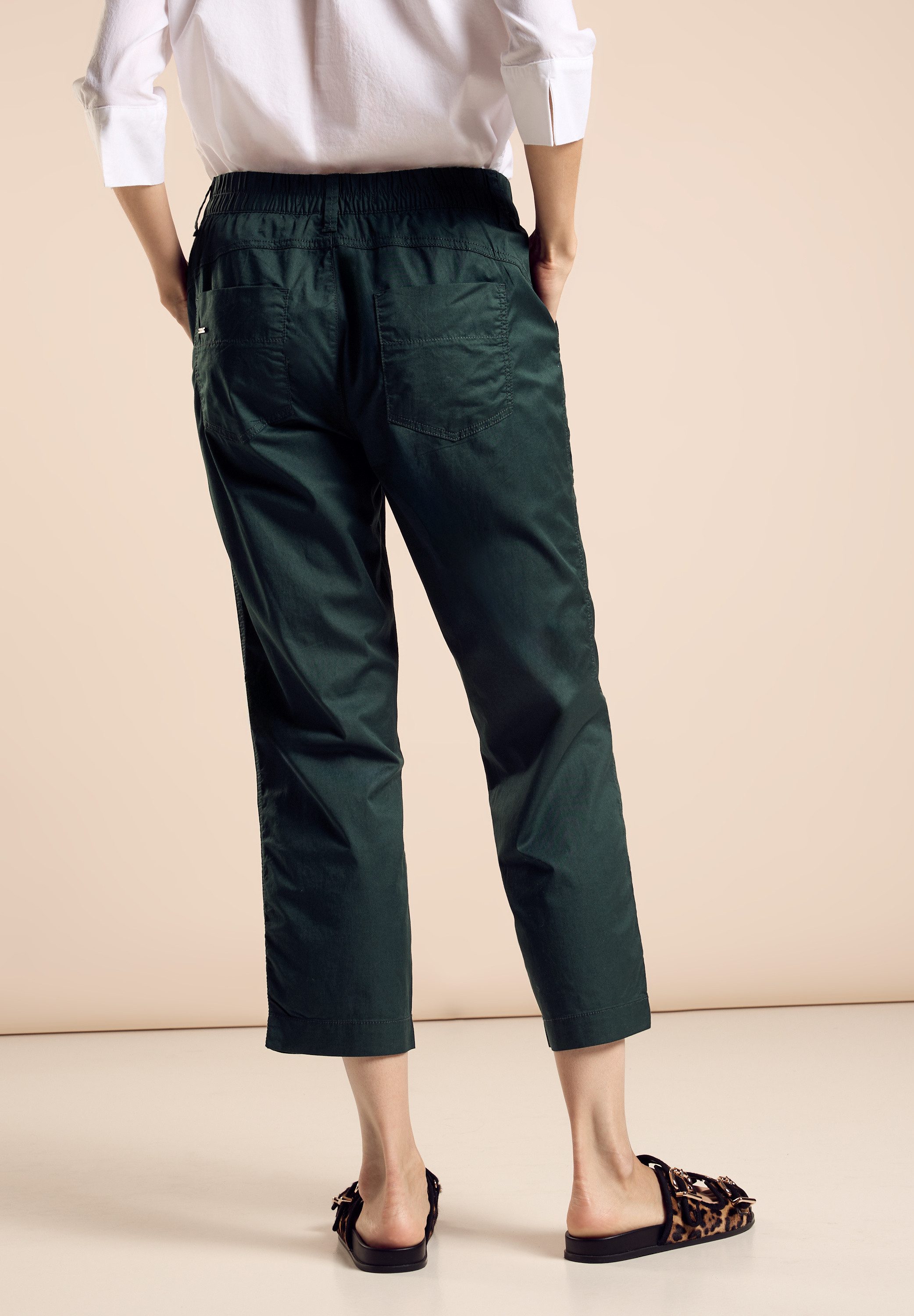 STREET ONE Stoffen broek Style Bonny in 3 4-lengte met stretch