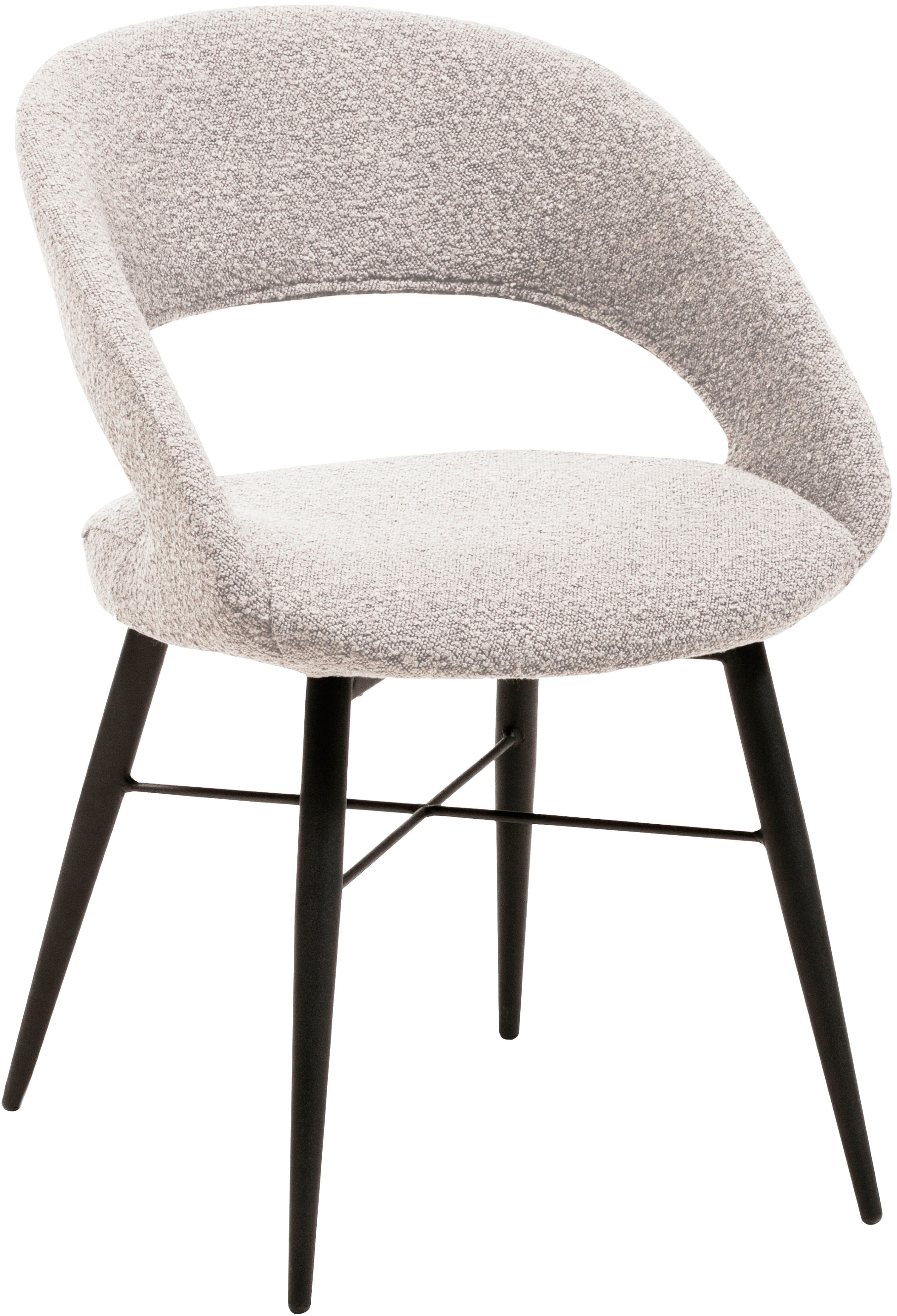 OMG Design Eetkamerstoel Marley met modern cut-out, bouclé bekleding (set)