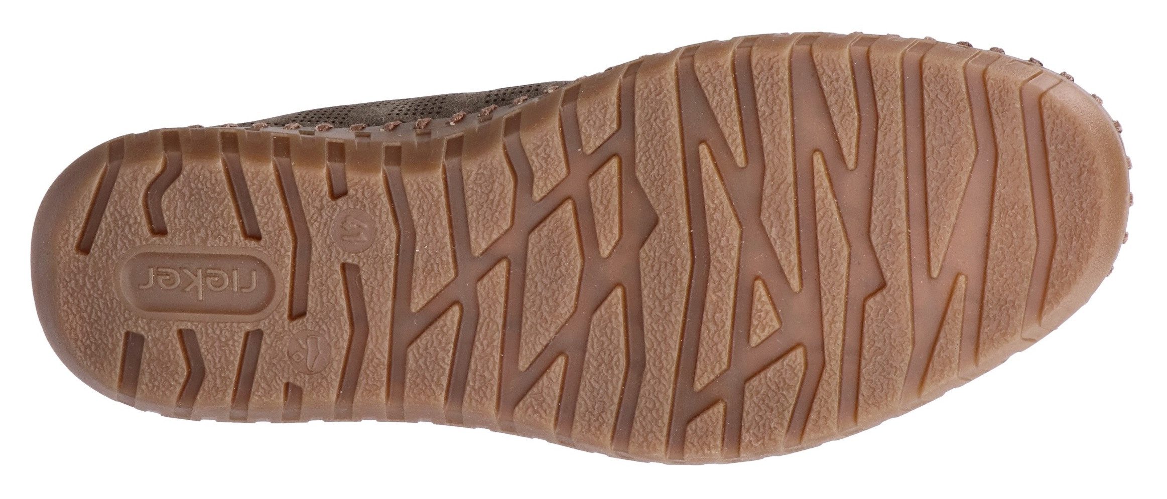 Rieker Instappers , loafer, instapschoen, casual slipper met kleine stretch-inzetten