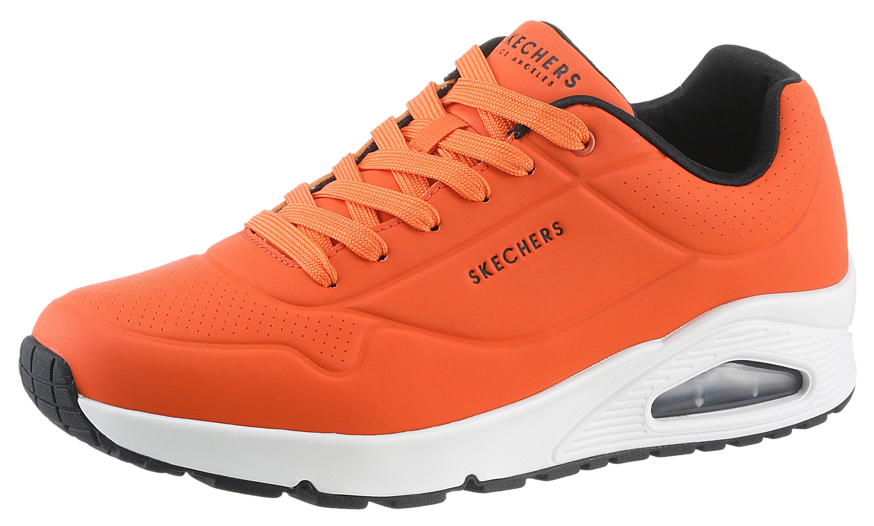 Skechers Sneakers Uno - Stand on Air Vrijetijdsschoen, lage schoen, veterschoen met air-cooled memory foam