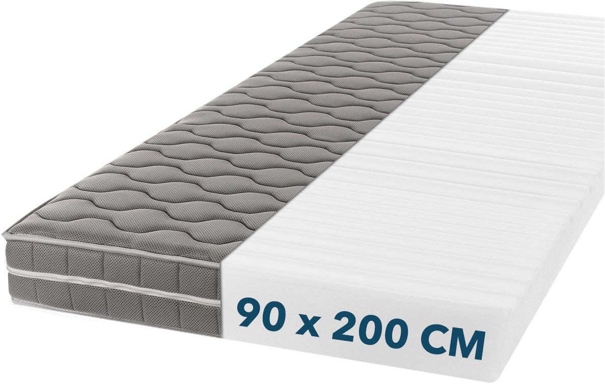DI QUATTRO Comfortschuimmatras Visco air comfort luxe Tweezijdig te gebruiken matras met twee verschillend stevige ligzijden hoogte 16 cm