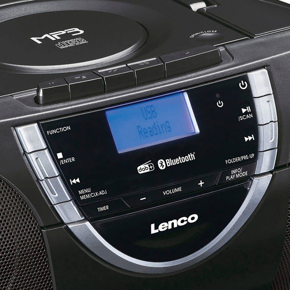 Lenco Soundmachine SCD-6900BK - Draagbare radio CD-speler met DAB+, bluetooth en cassette