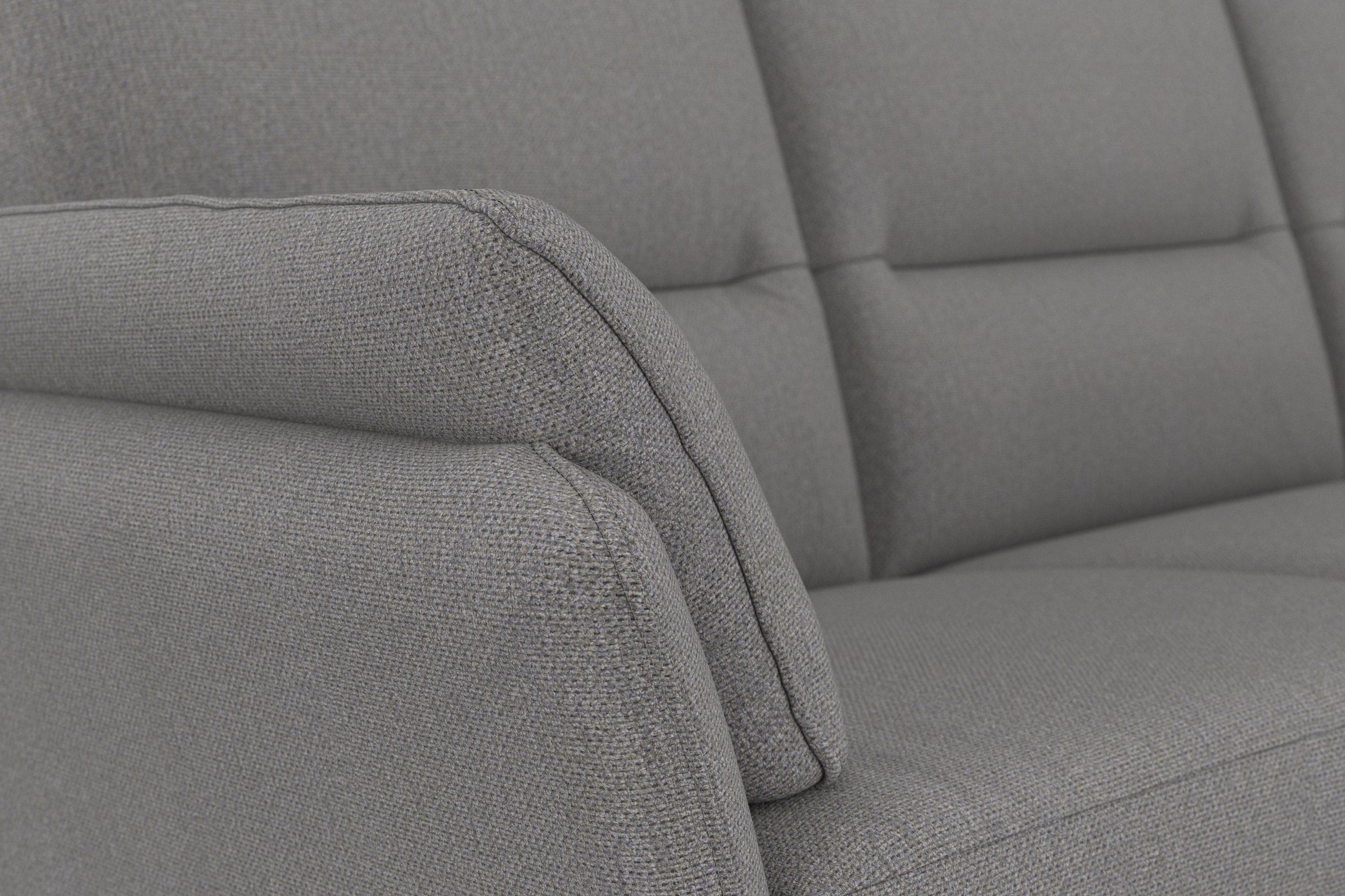 DOMO collection 3-zitsbank Pina tijdloos en elegant, smalle armleuningen, compacte afmetingen