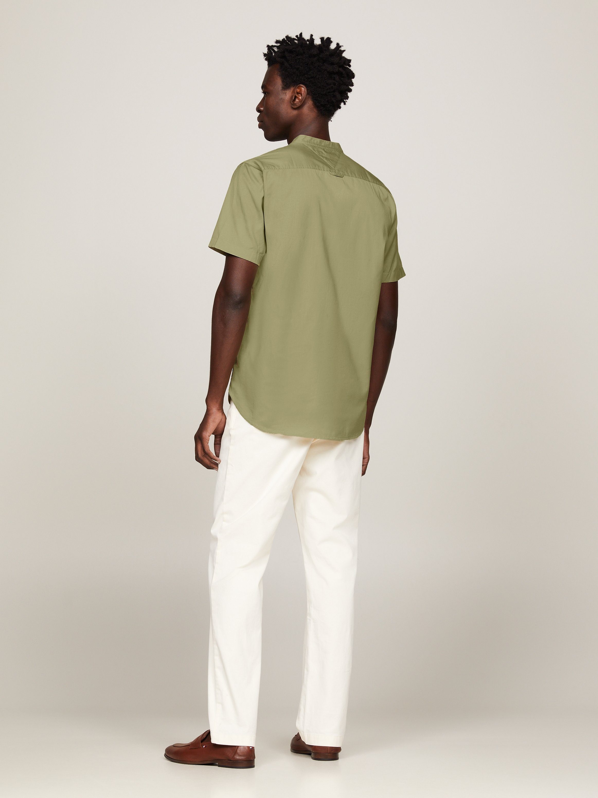 Tommy Hilfiger Overhemd met korte mouwen FLEX POPLIN MAO RF SHIRT