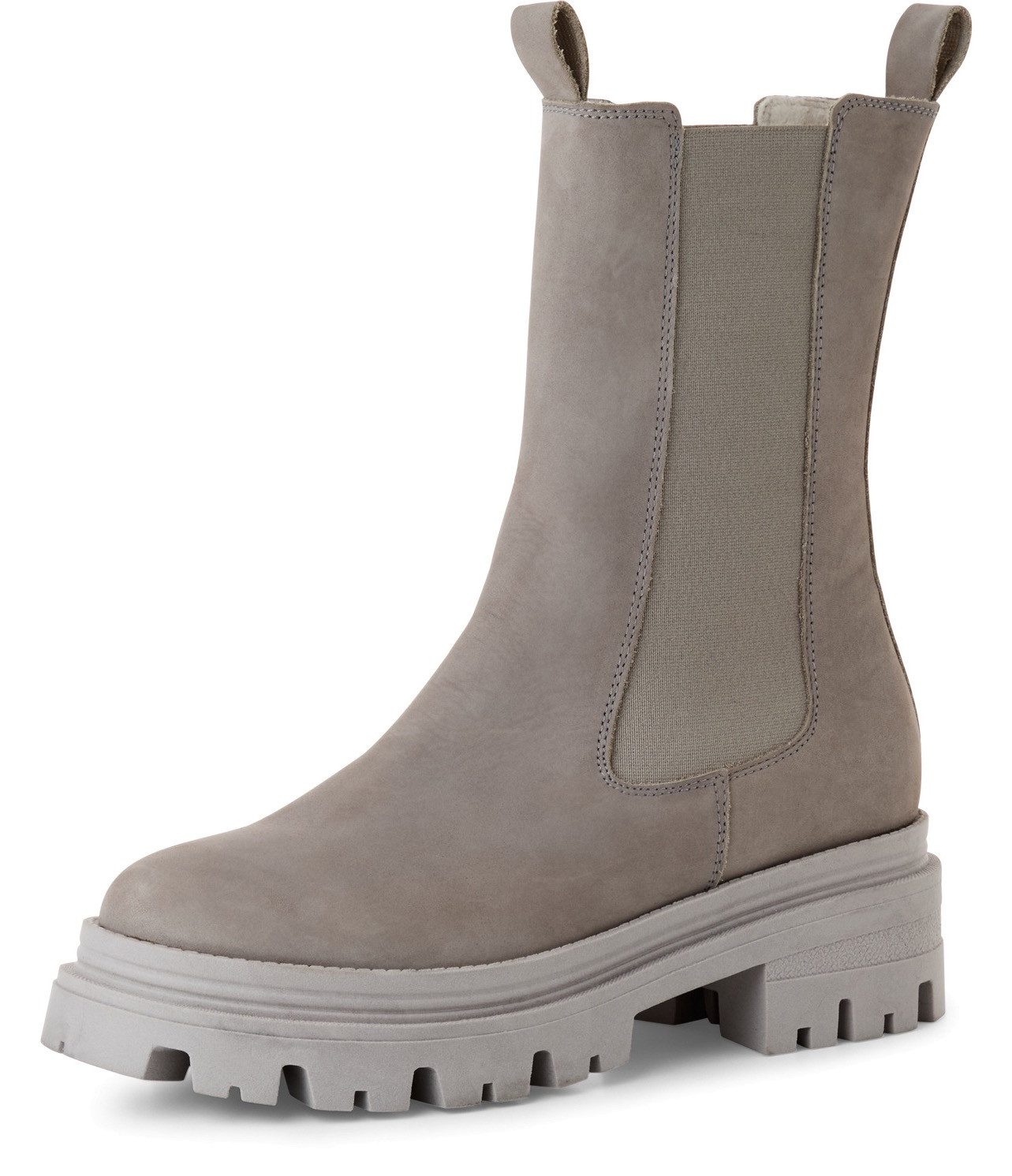 Tamaris Chelsea-boots blokhak, instaplaarzen, korte laarzen, stretchinzetten aan beide zijden