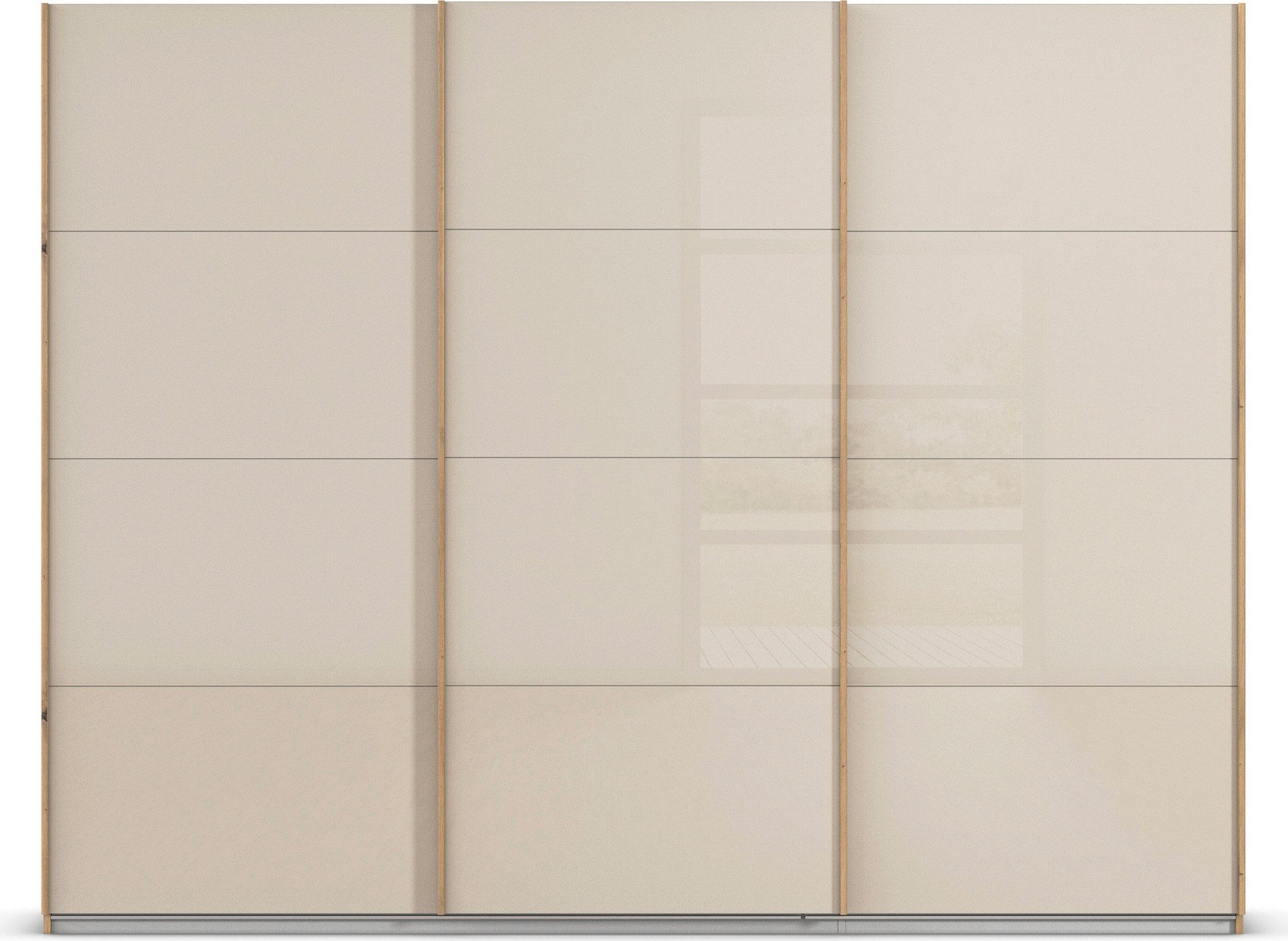 rauch Schuifdeurkast Kledingkast Kast Garderobe AGORDO met Glasfront doordachte binnenuitrusting, in 4 breedtes en 2 hoogtes made in germany