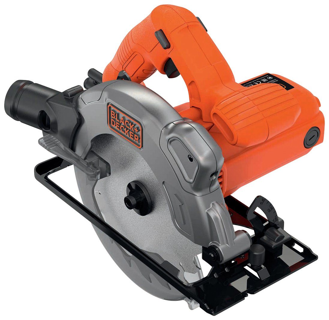 Black + Decker Handcirkelzaag CS1250L 1250 w, zaagblad met parallelaanslag