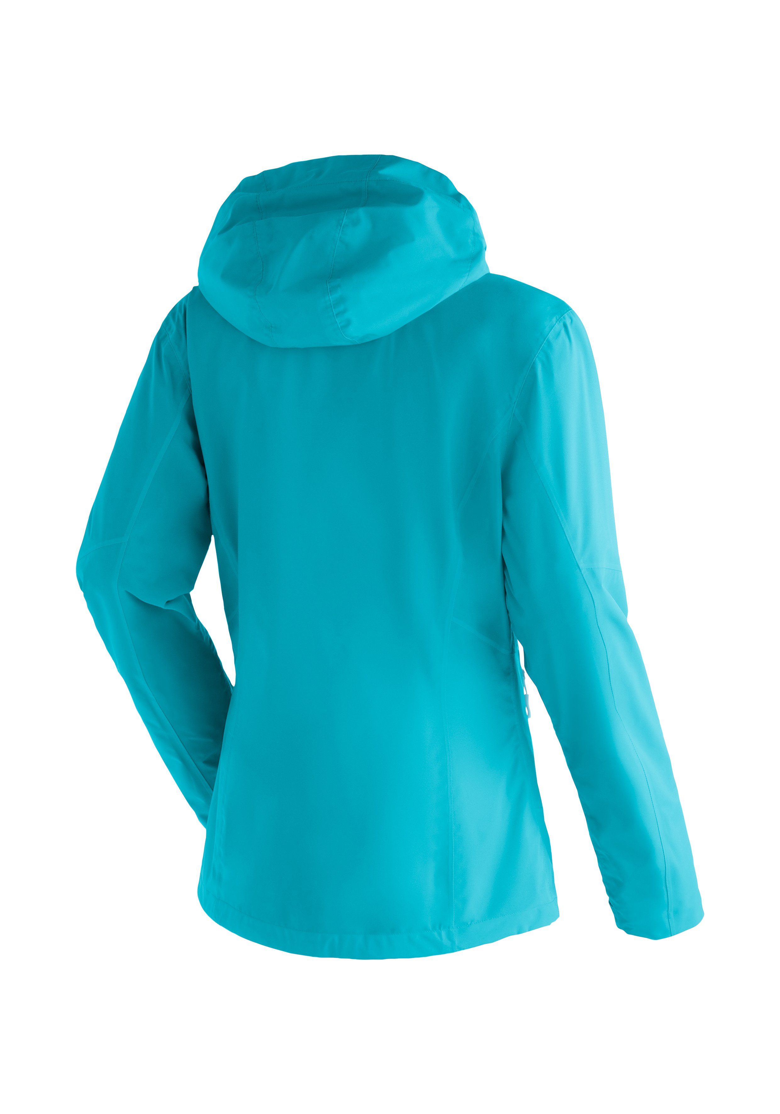 Maier Sports Outdoorjack Metor rec W Dames regenjack met capuchon, waterdicht, 2 buitenzakken, binnenzak