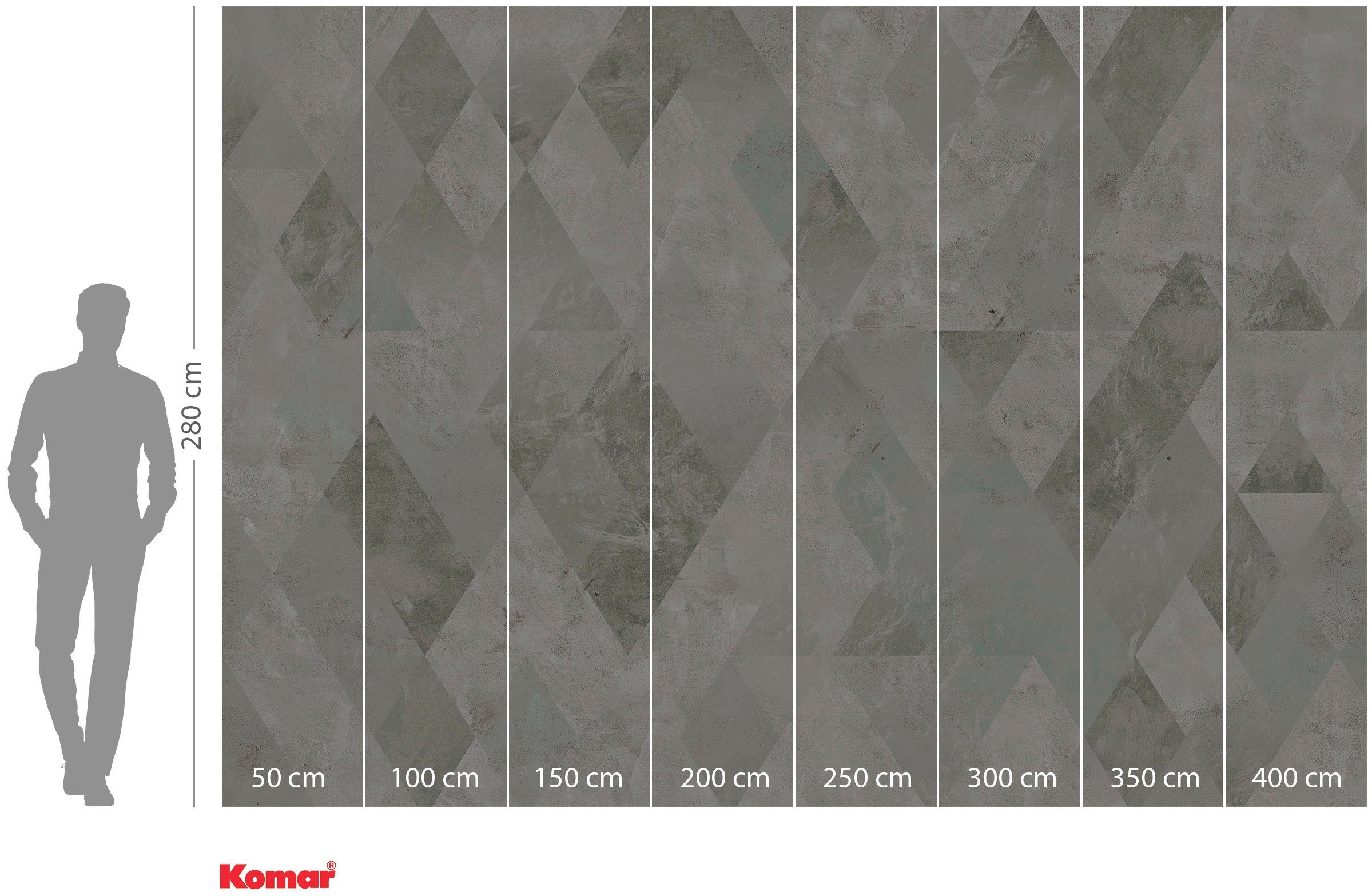 Komar Vliesbehang Digitale print vlies - Harlekin Clay - Afmeting 400 x 280 cm