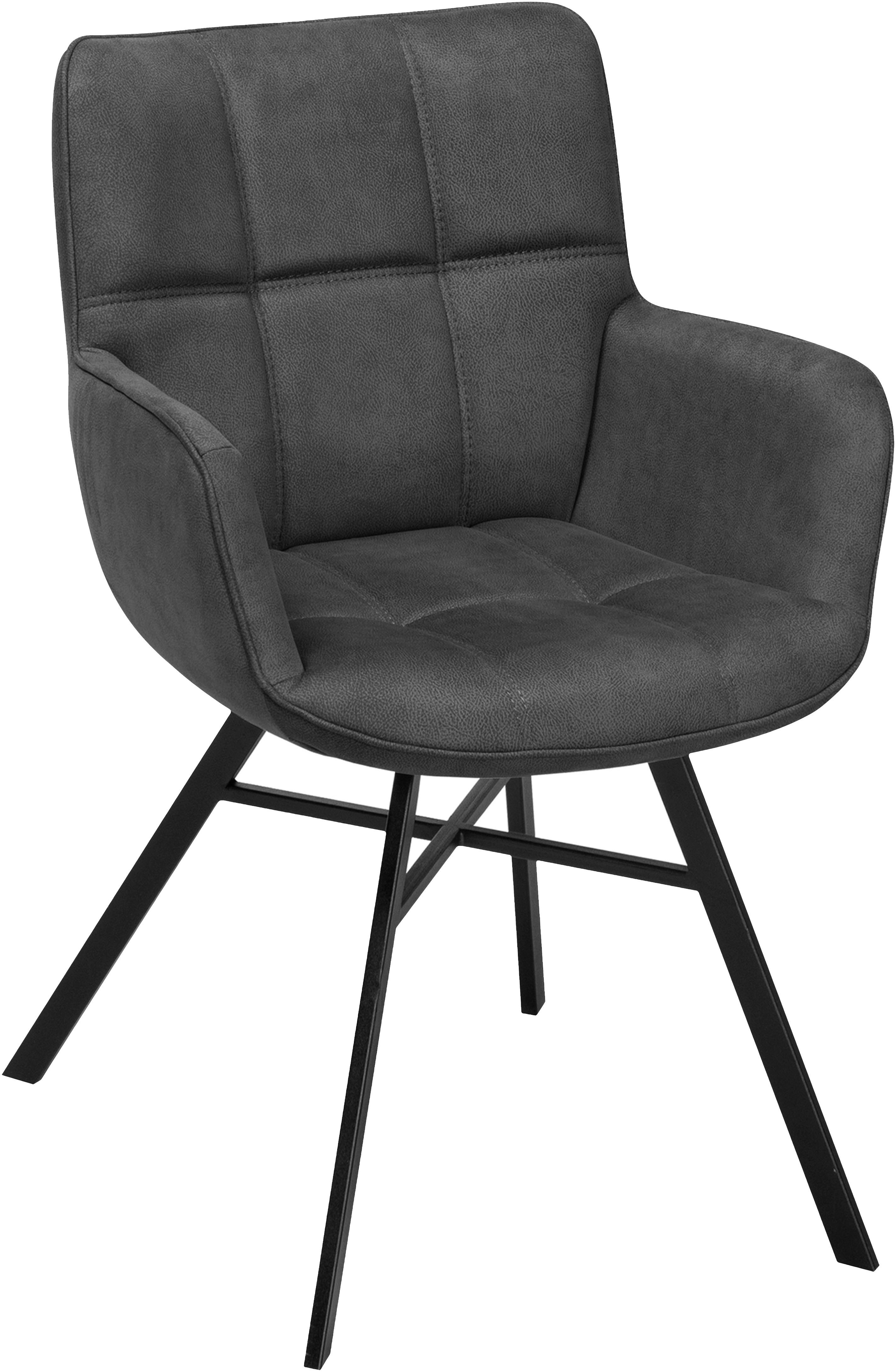OMG Design Stoel met armleuningen Marcon Eetkamerstoel, onderhoudsvriendelijke bekleding