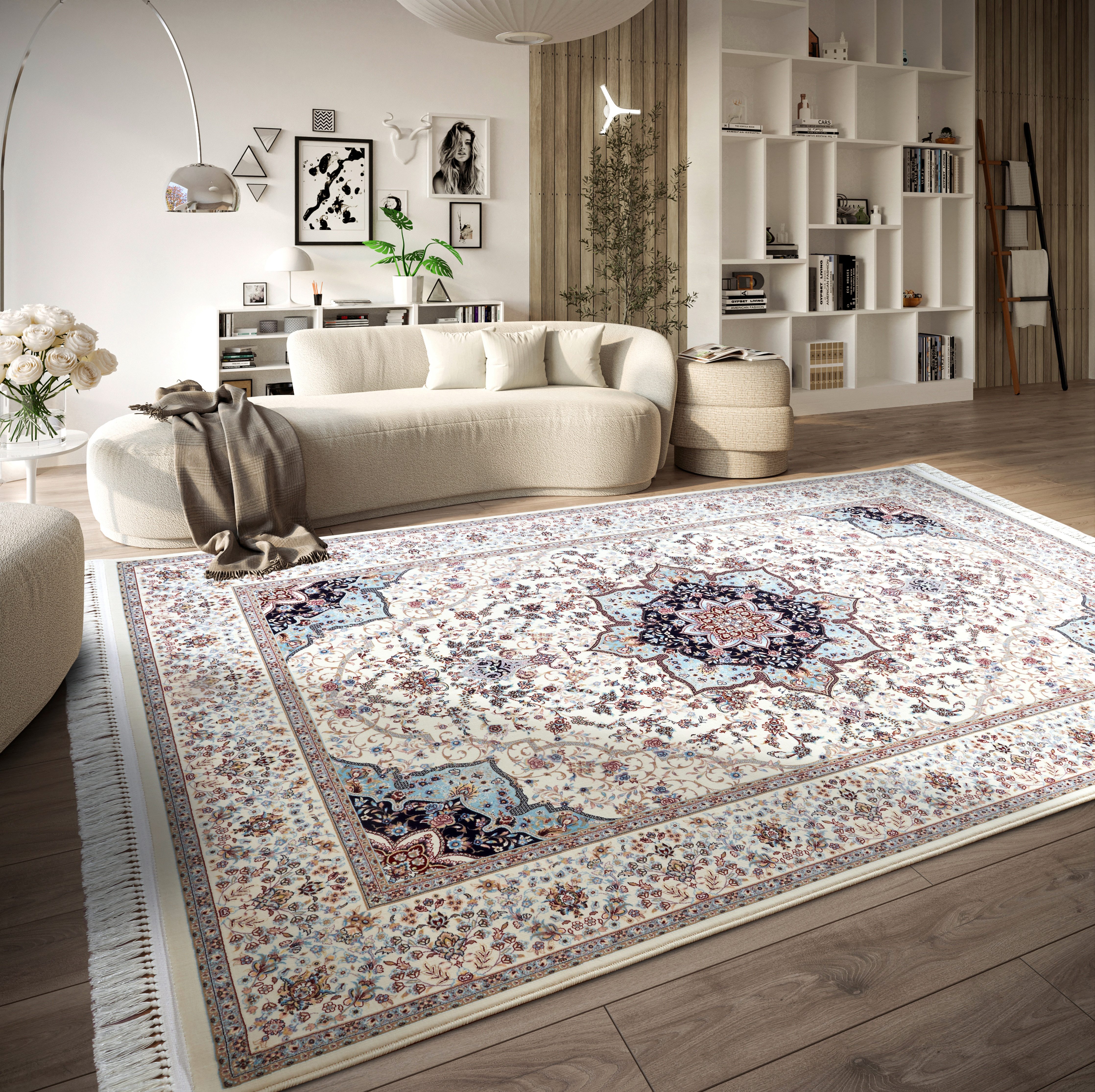 Villeroy & Boch Vloerkleed Etienne Oriëntaals, franjes, woonkamer, slaapkamer, klassiek, kortpolig