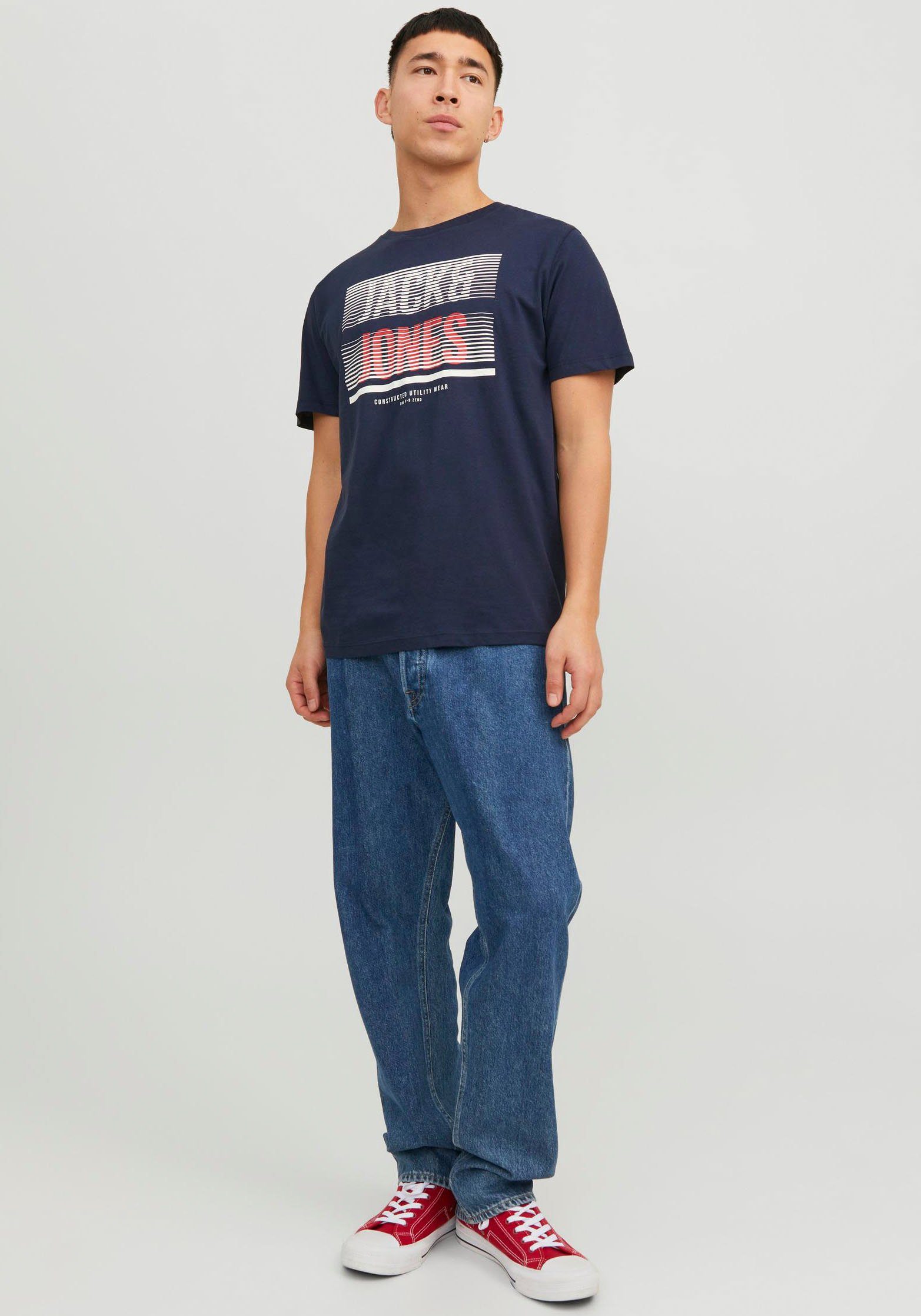 Jack & Jones Shirt met korte mouwen JJBRIX TEE SS CREW NECK
