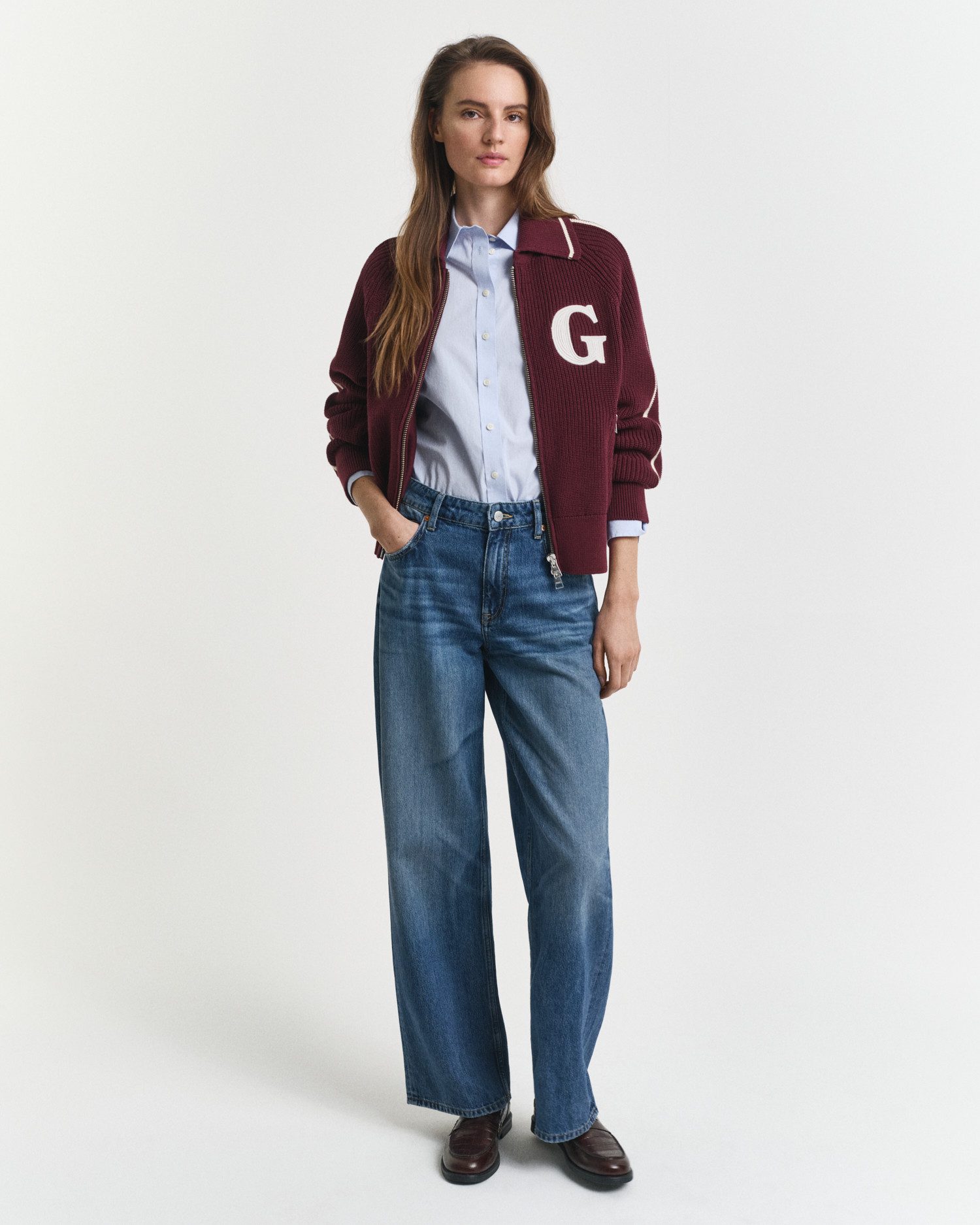 Gant Blouse met lange mouwen REG POPLIN SHIRT