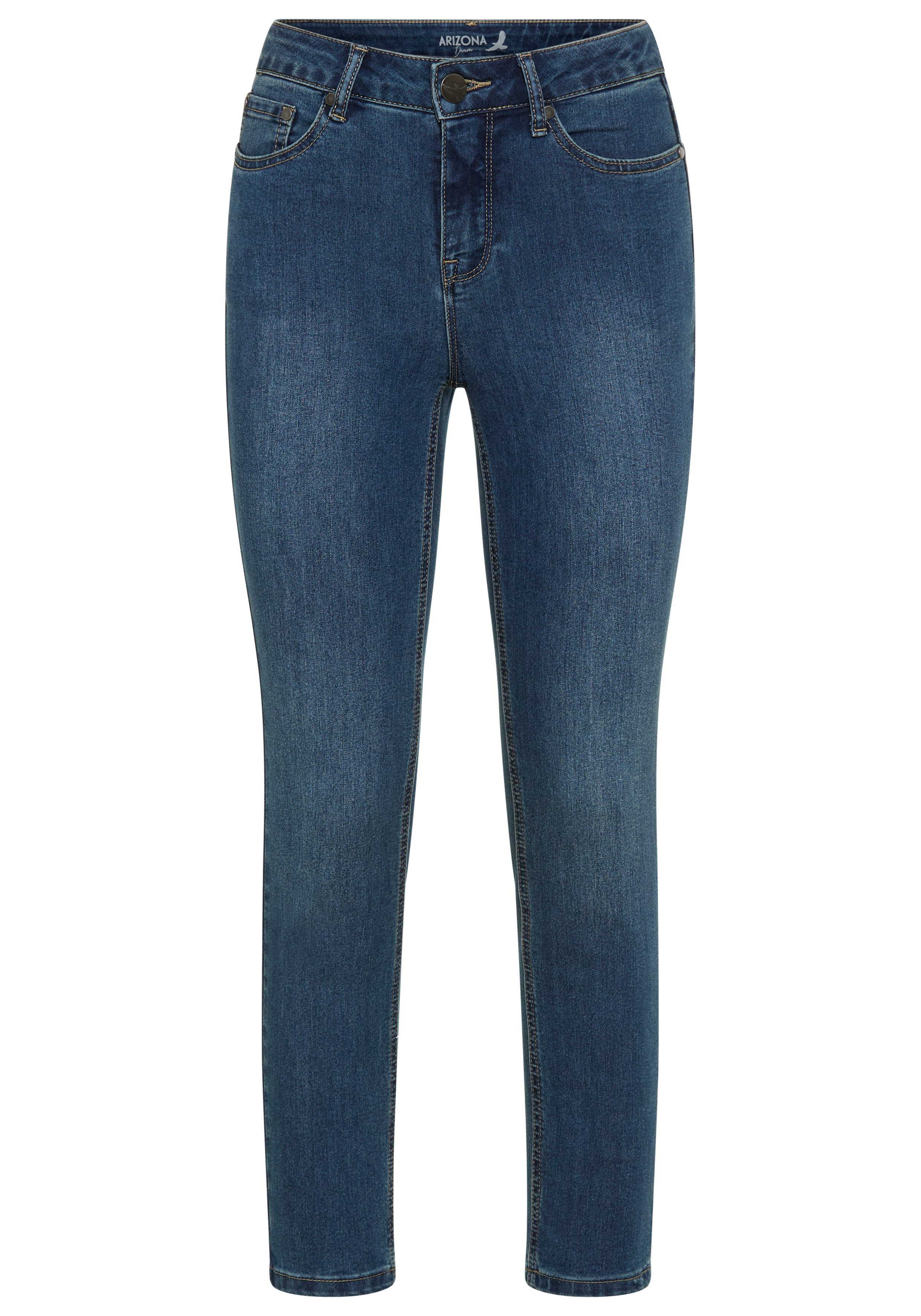Arizona 7/8 jeans Shaping strak, skinny jeans, used-wassing, high-waist, 7/8-lengte