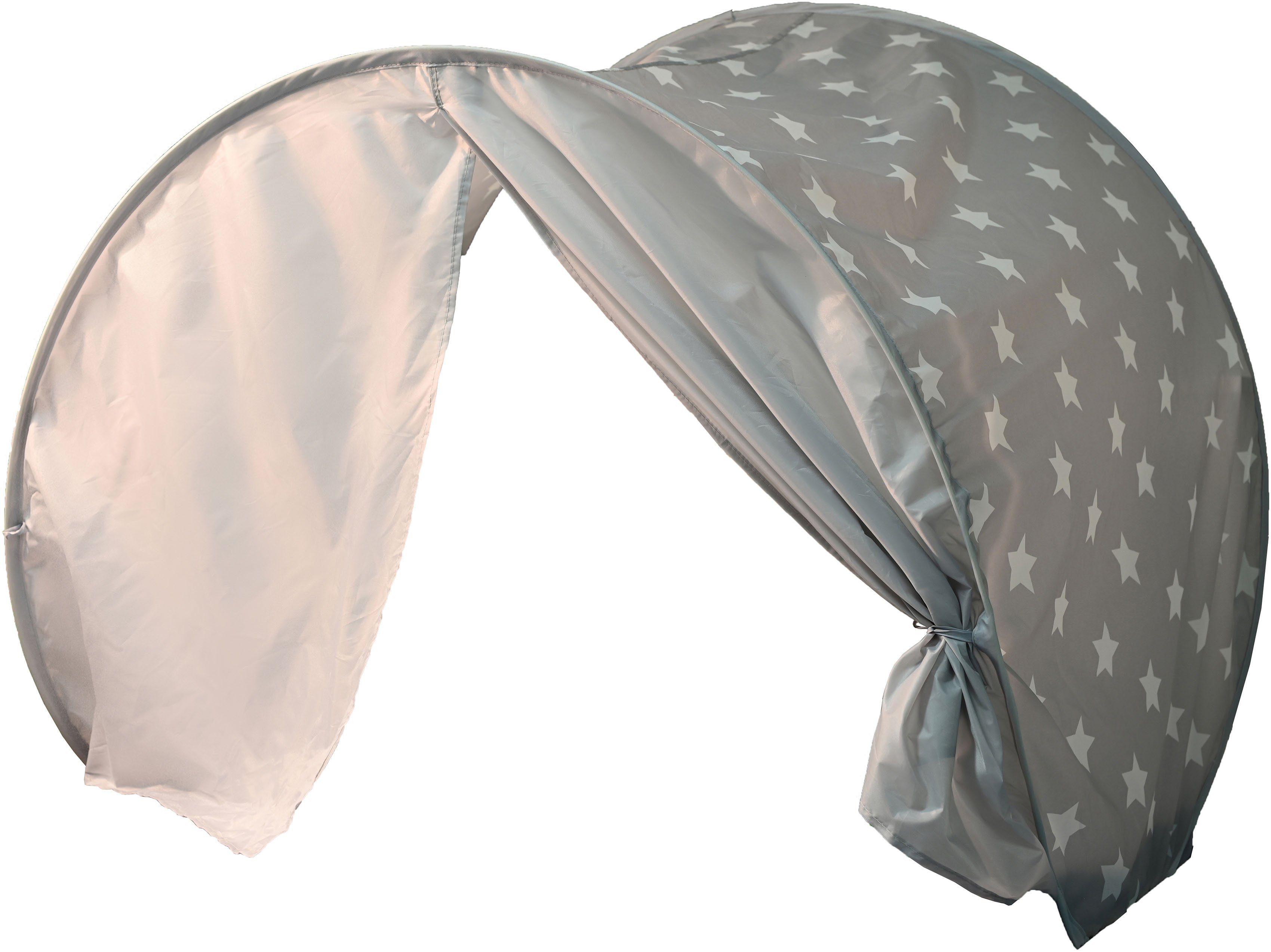 Knorrtoys® Bedtunnel Bedtent, Grey White Stars