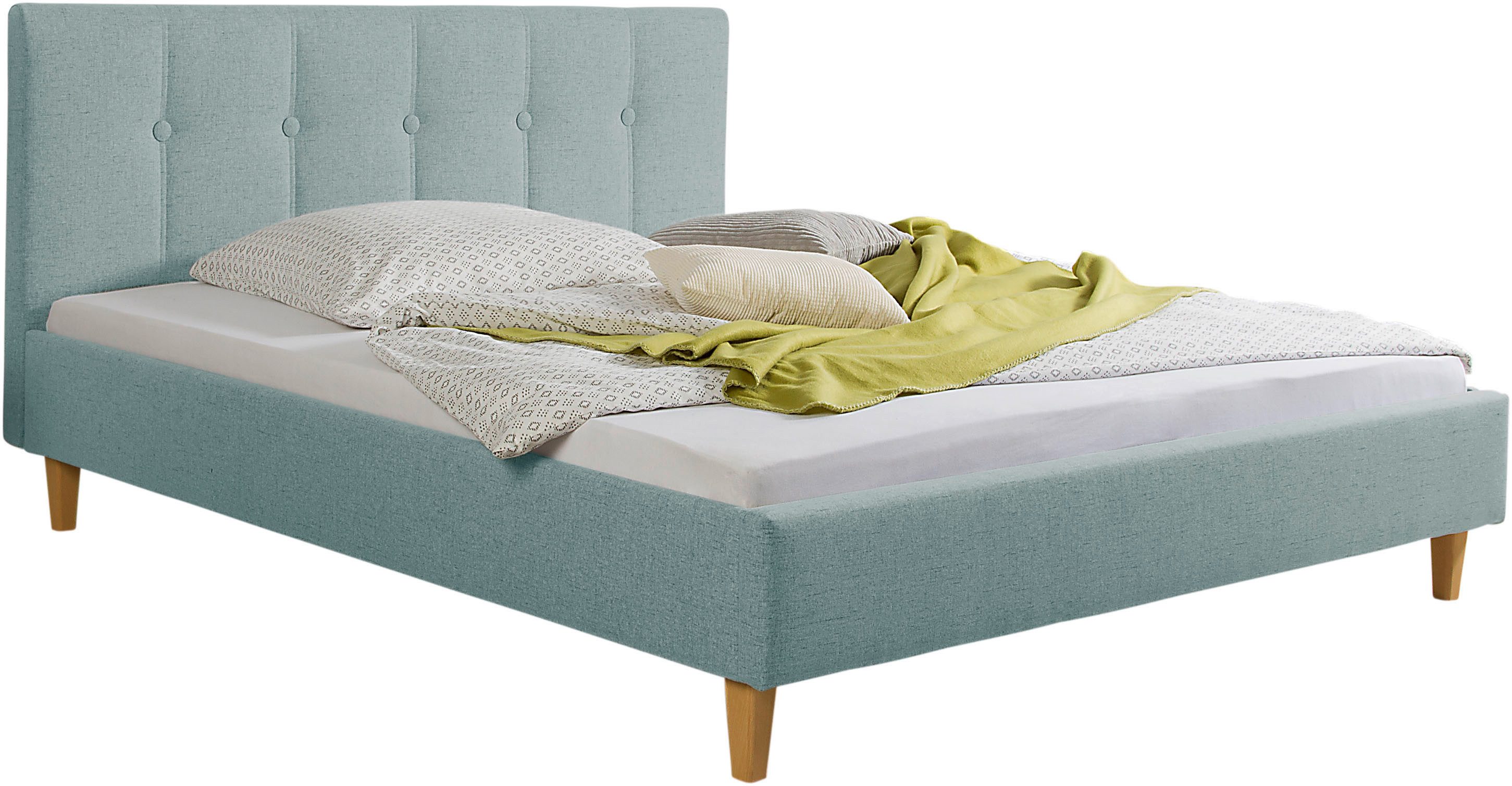 Maintal Gestoffeerd bed Leesburg Zijkanten van het bed zelf te monteren, zonder bedkist