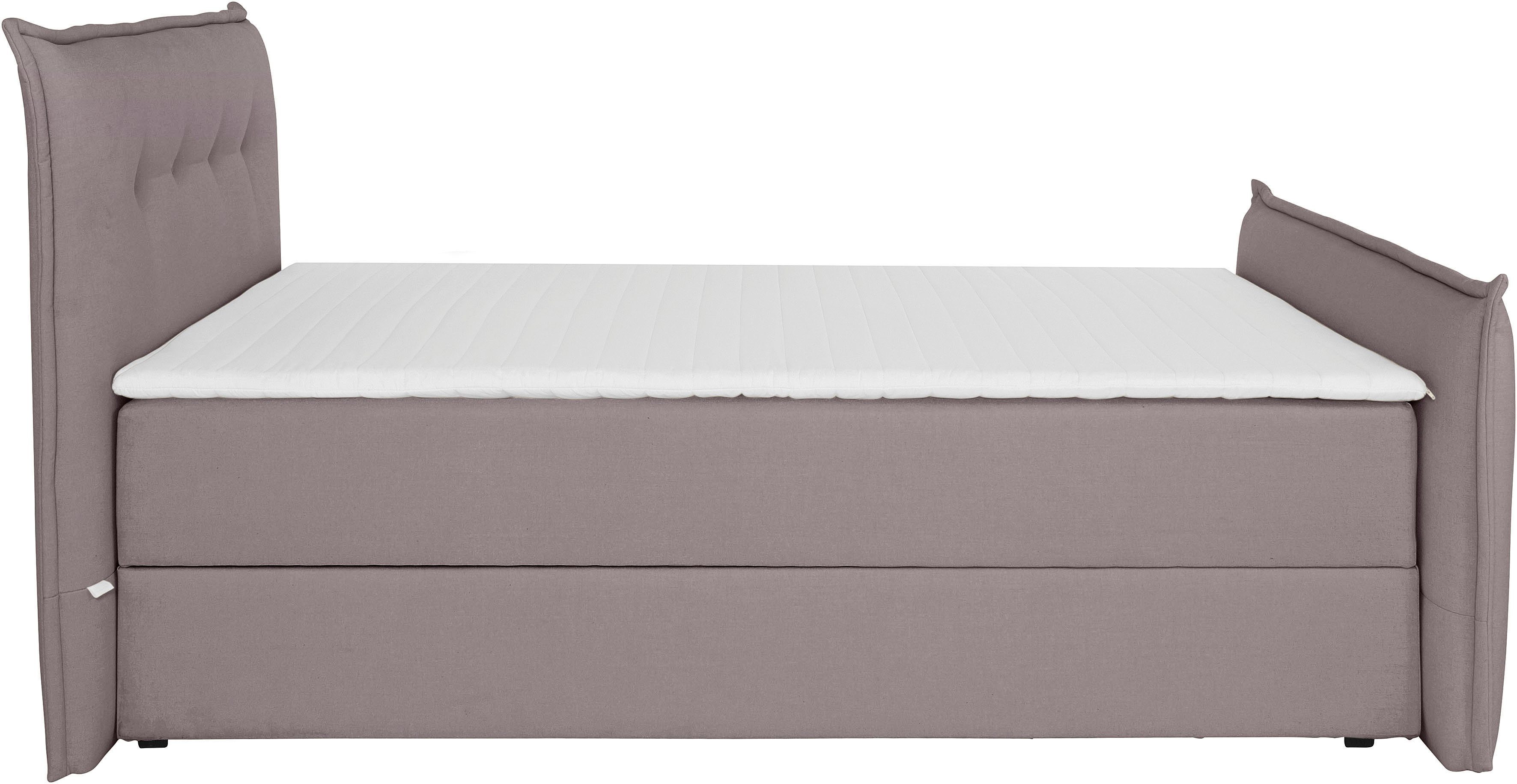 andas Boxspring Lichtgewicht inclusief voetbord, bedkist & topmatras, in 4 breedten en 2 hardheden