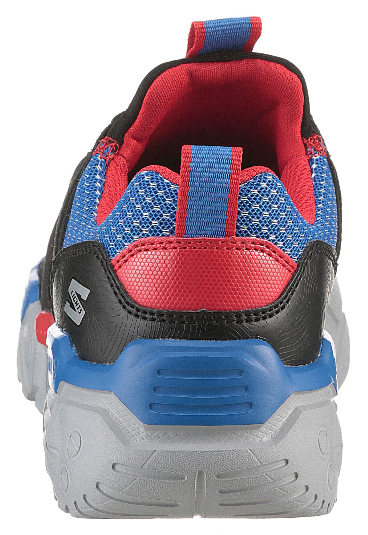 Skechers Slip-on sneakers TURBO-FUSE LIGHTS , blink schoen met draaivergrendeling, maat sjabloon om te downloaden