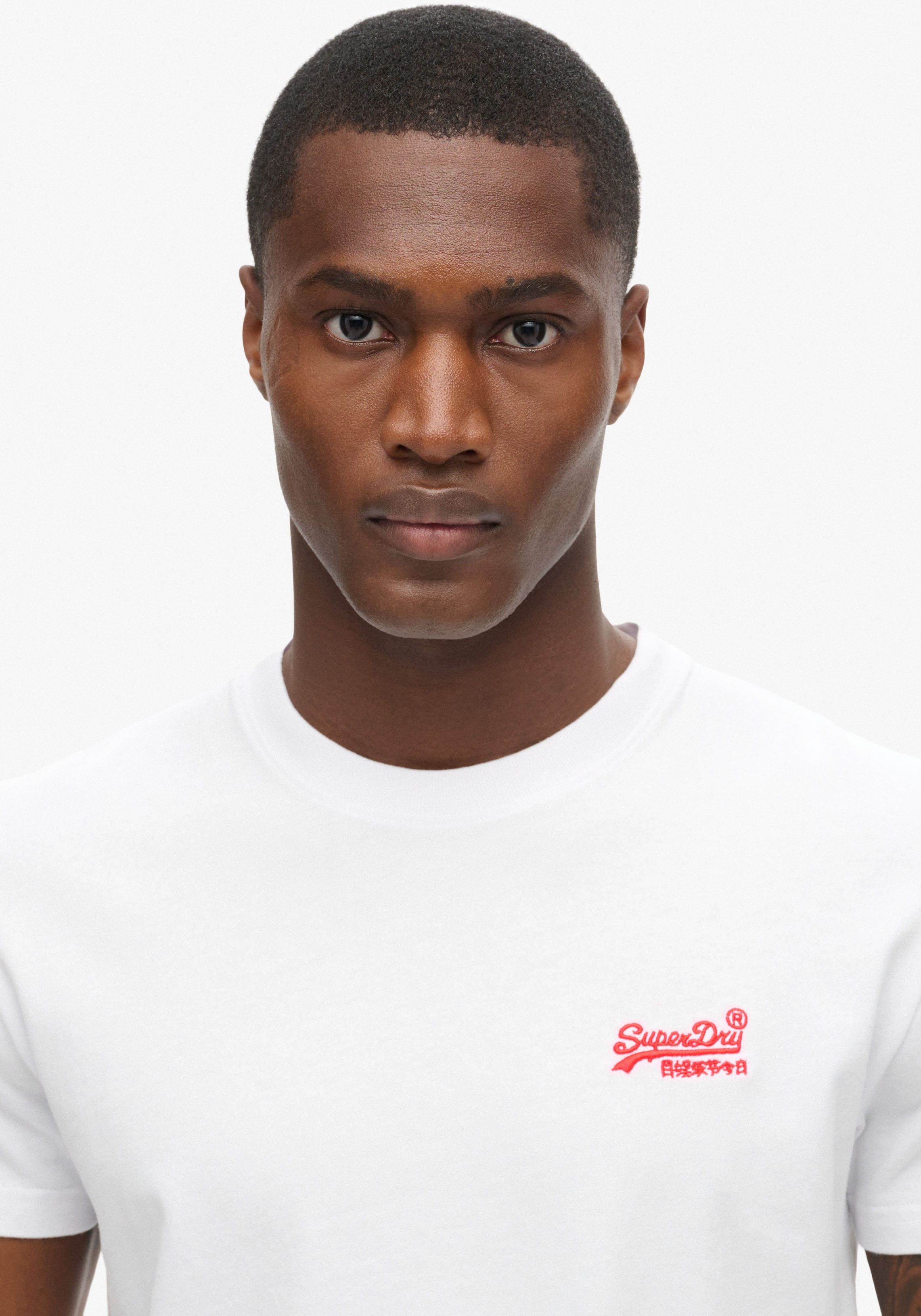 Superdry Shirt met ronde hals ESSENTIAL LOGO EMB TEE