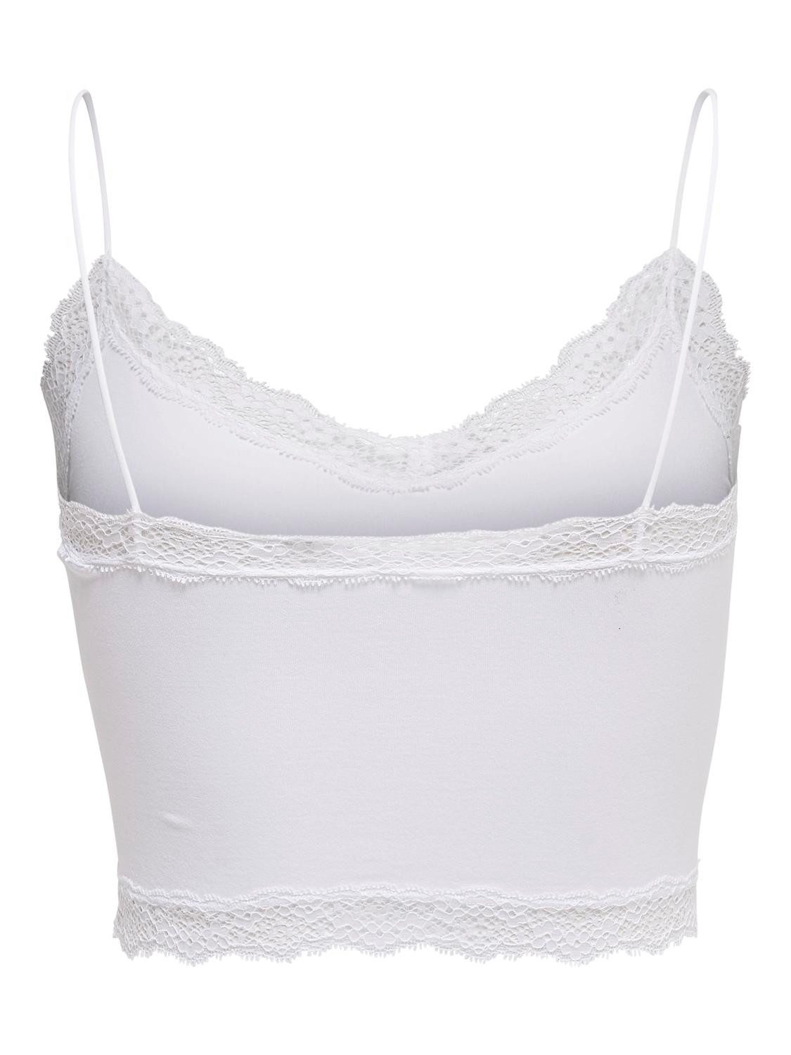 Only Kanten top ONLVICKY LACE SEAMLESS CROPPED TOP