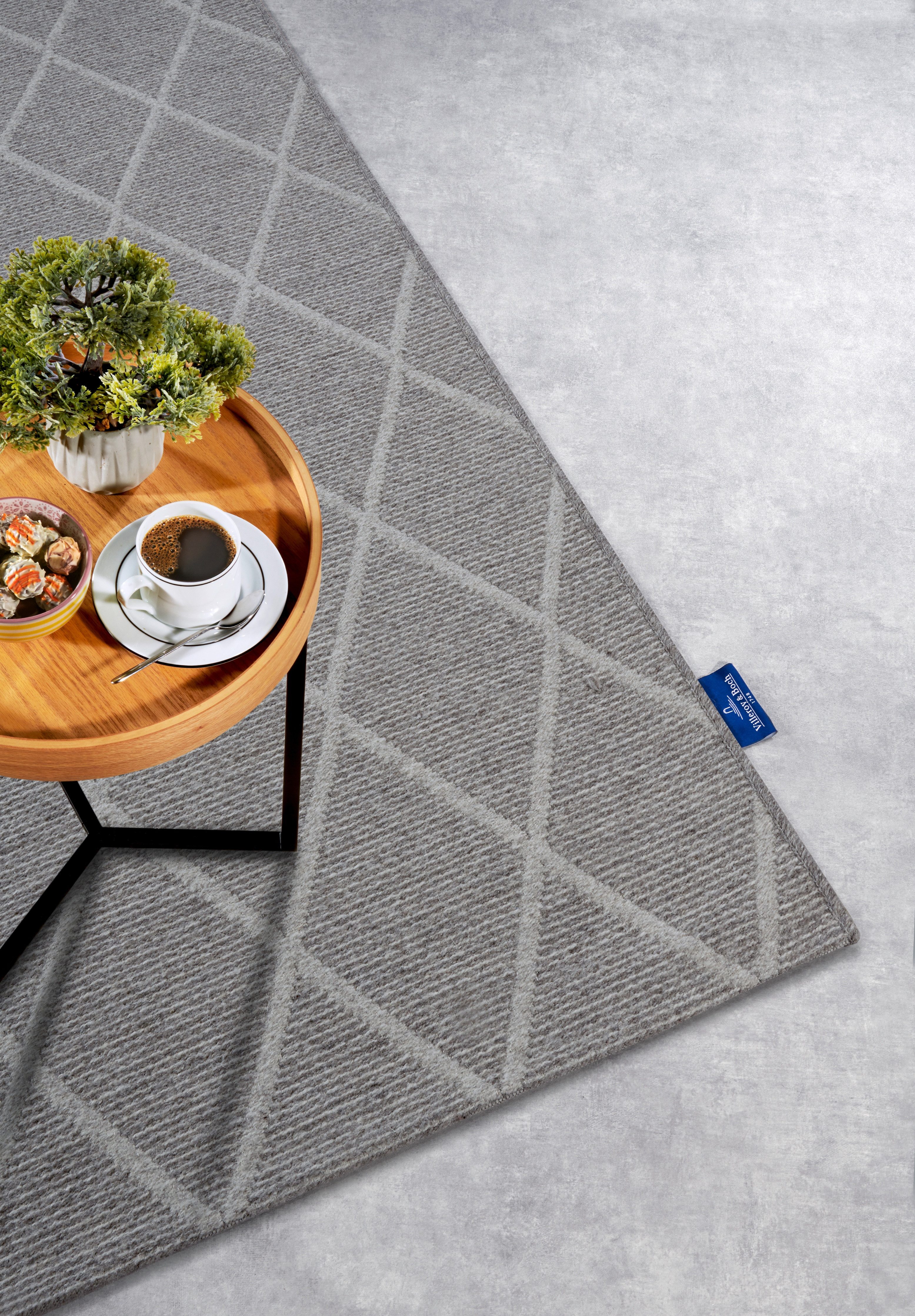 Villeroy & Boch Wollen kleed Maria Scheerwol, wol, natuur, woonkamer, slaapkamer, boho, scandi