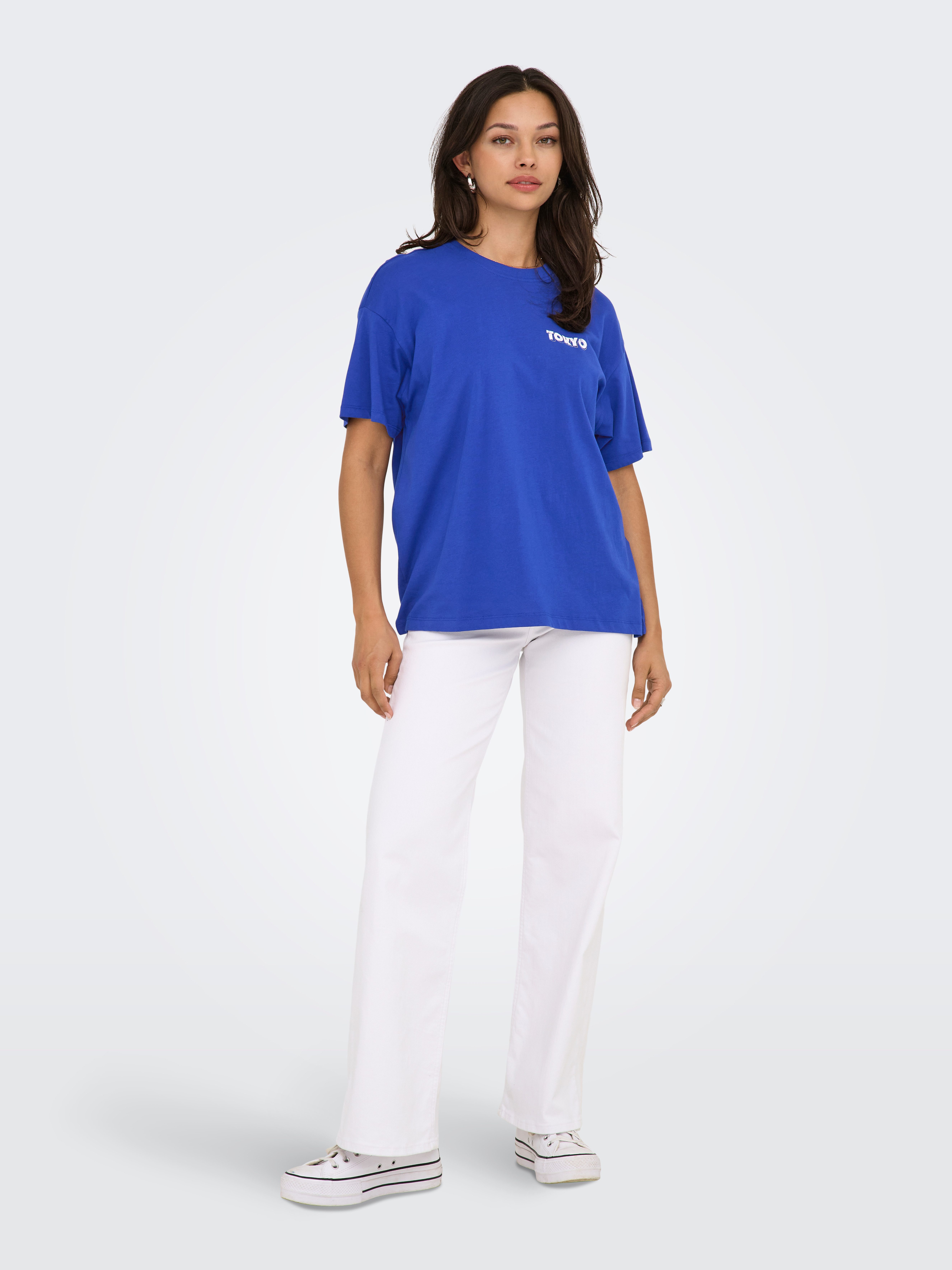 Only Shirt met korte mouwen ONLVIVVI LIFE S/S LOVELY TOP JRS