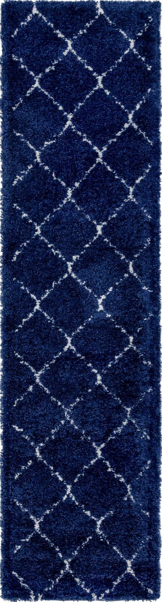 Myflair Möbel & Accessoires Hoogpolige loper Temara shag voorraadopruiming Tapijtloper, geweven, ruitdessin, zacht & behaaglijk
