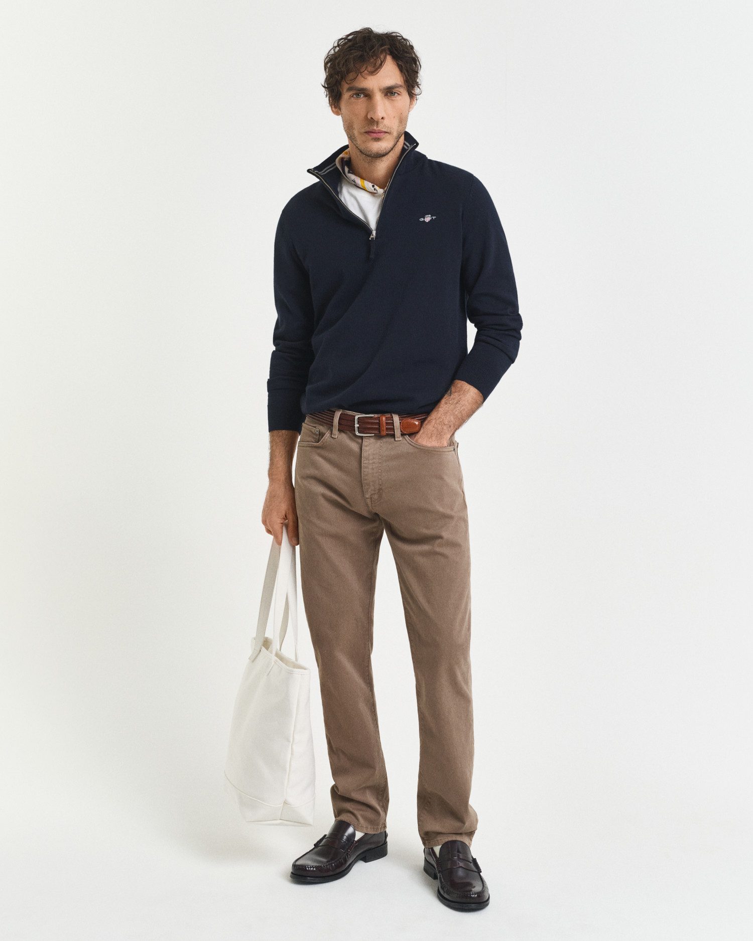 Gant Schipperstrui CLASSIC COTTON HALF ZIP