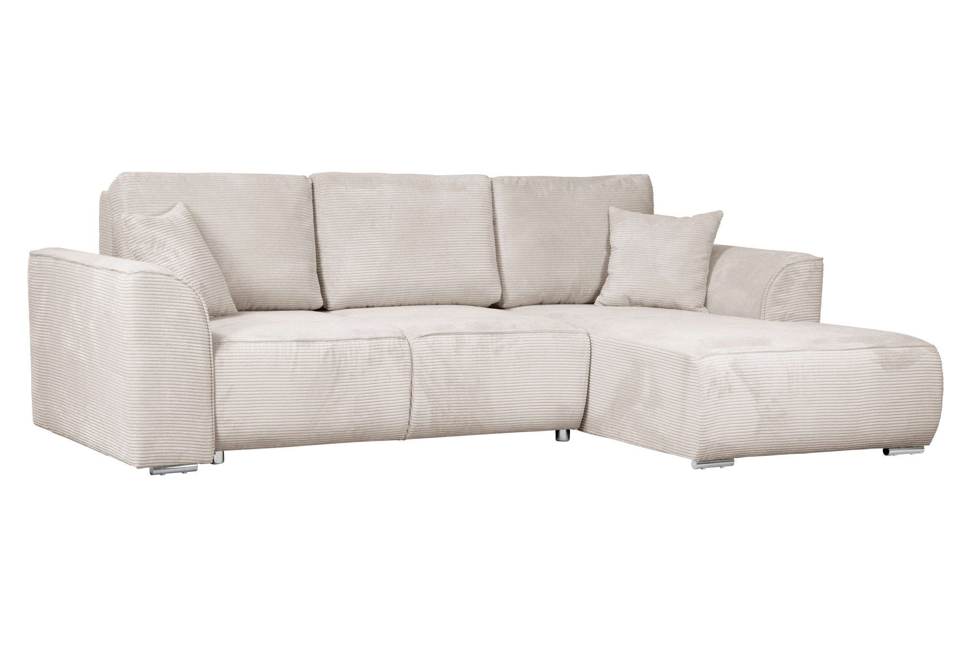INOSIGN Hoekbank BEATRICE optionele slaapbank met bedlade, B/D/H: 265/170/86 cm