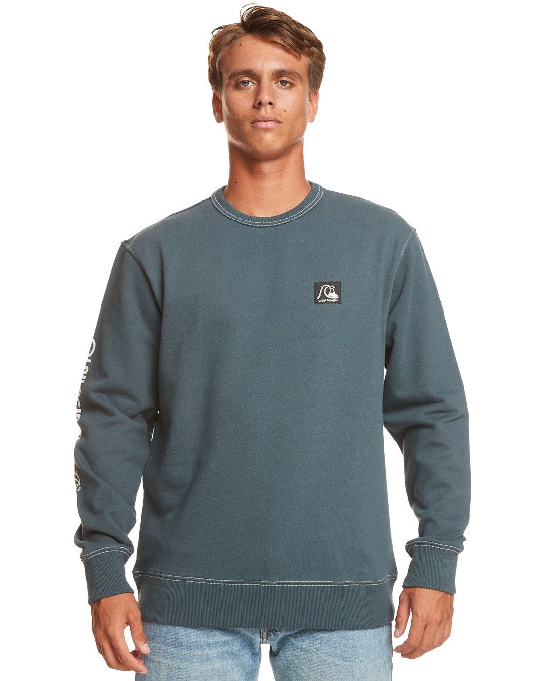 Quiksilver Sweatshirt THE ORIGINAL heren sweaters maat XS blauw