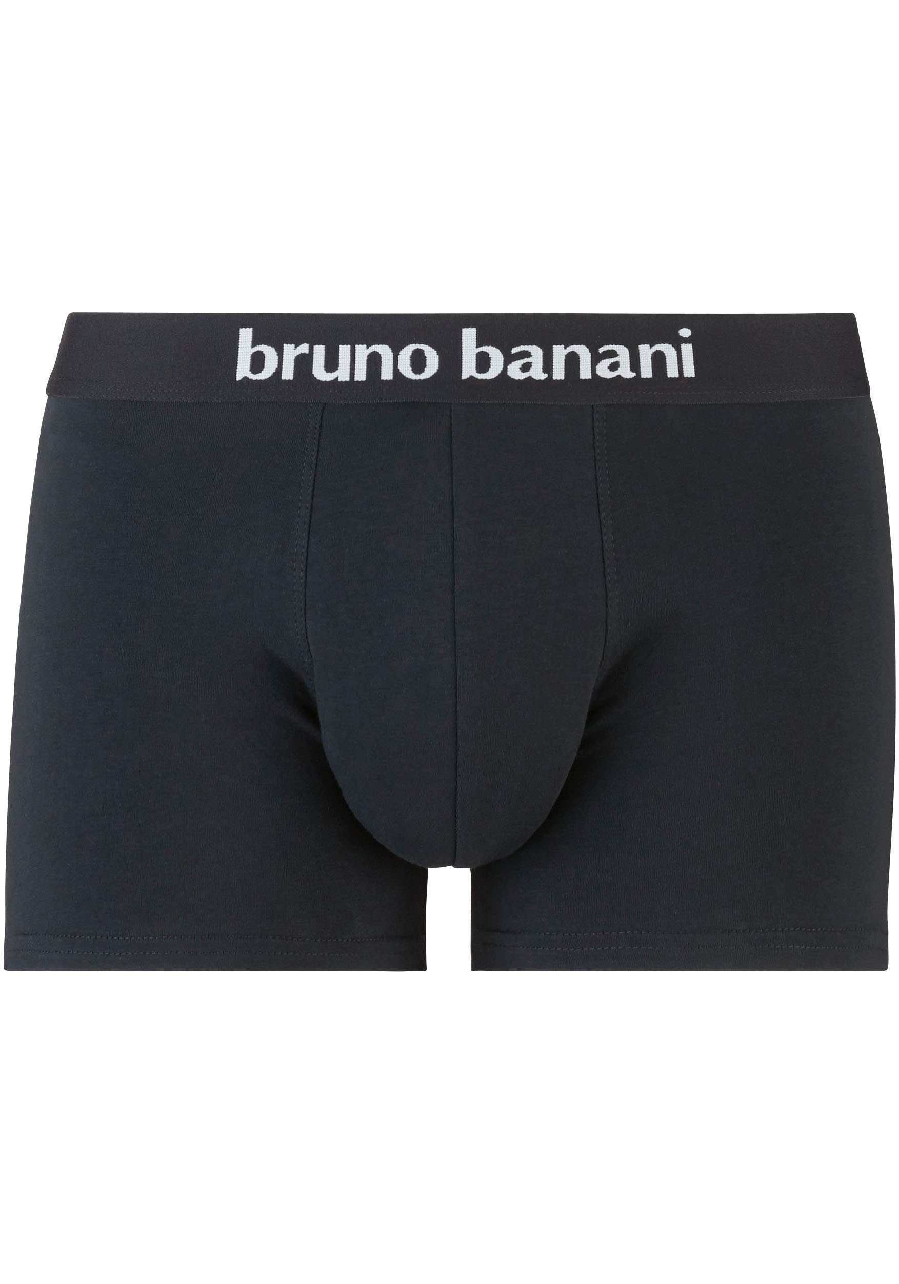 Bruno Banani Boxershort Flowing met contrasterend logo-tailleband (2 stuks Set van 2)