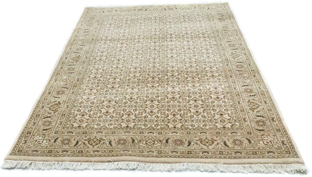 morgenland Wollen kleed Bidjar sterk gedessineerd beige 205 x 142 cm Handgeknoopt