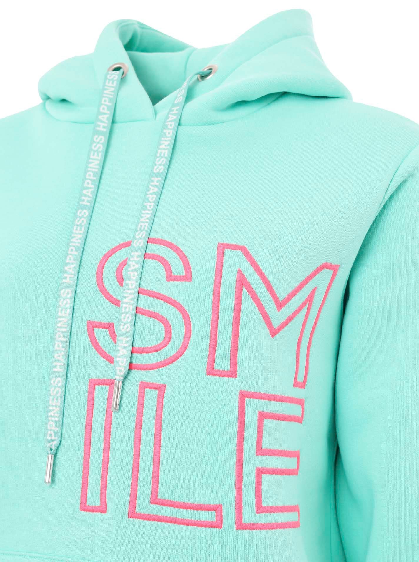 Zwillingsherz Hoodie "Alissa 2.0" met smile borduurwerk voor en achter
