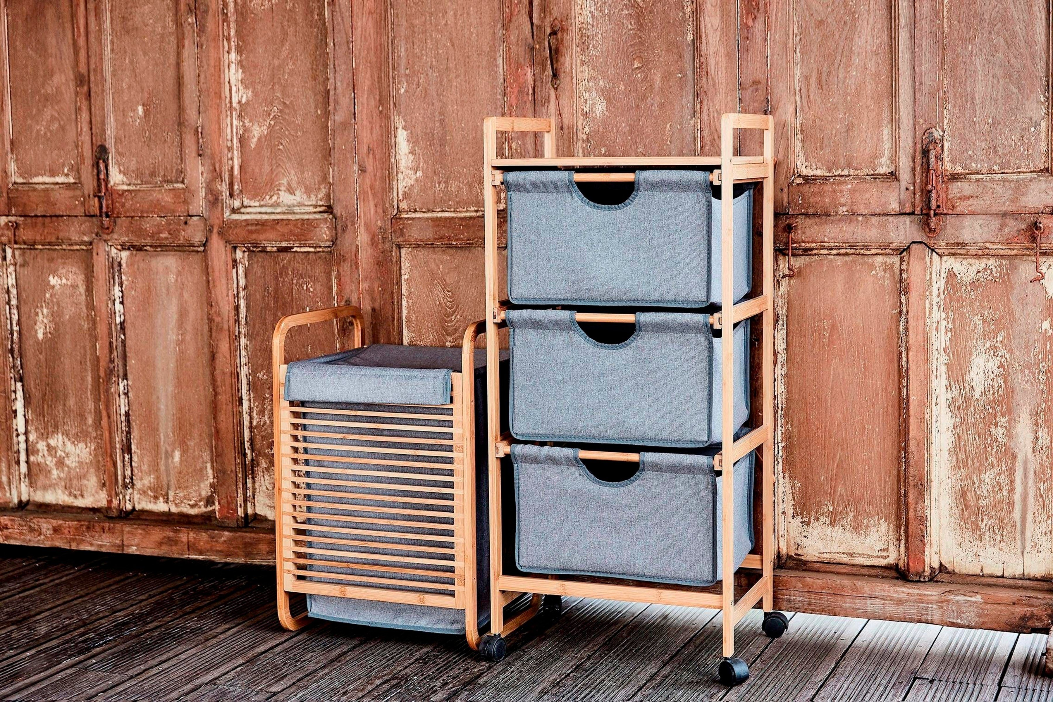 WENKO Trolley Bahari Badkamermeubel van bamboe