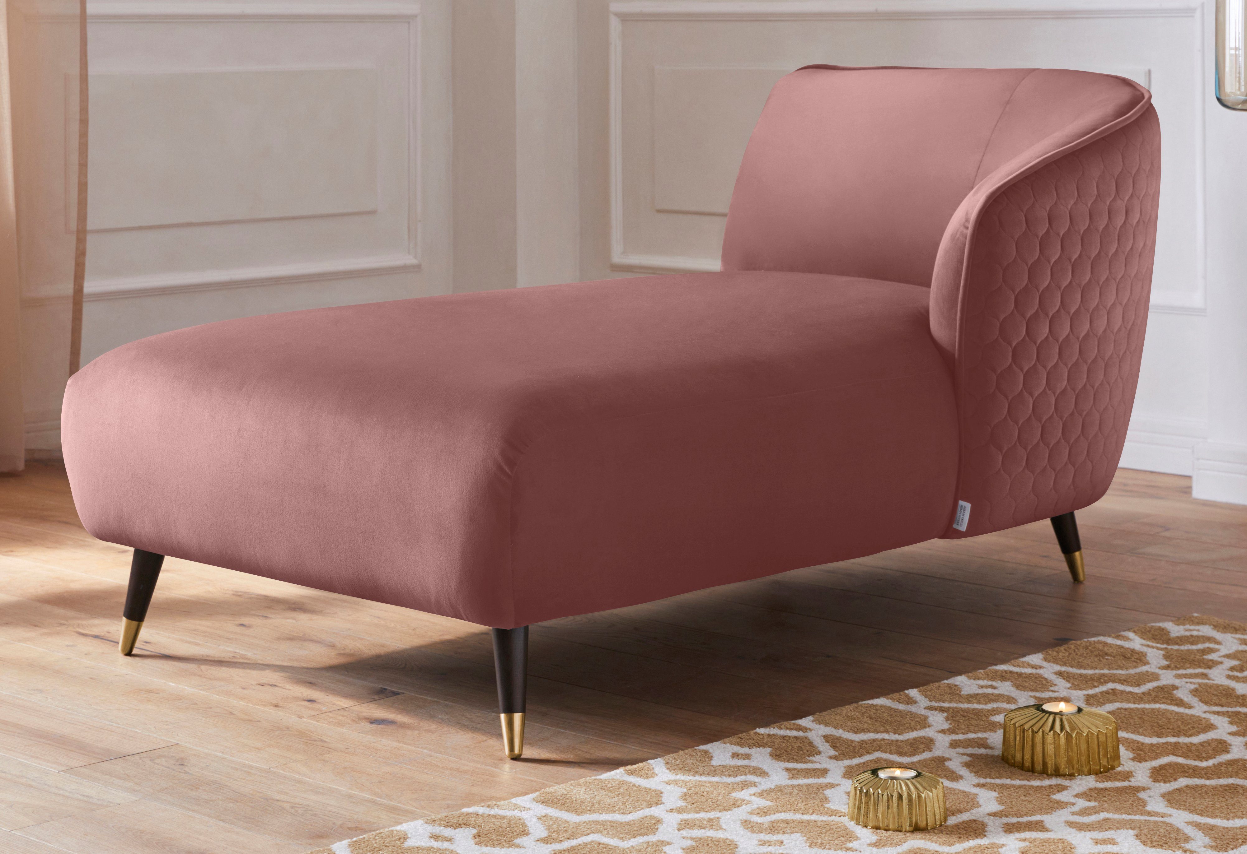 Guido Maria Kretschmer Home&Living Récamier Oradea met elegante stiksels op achterzijde van de rugleuning
