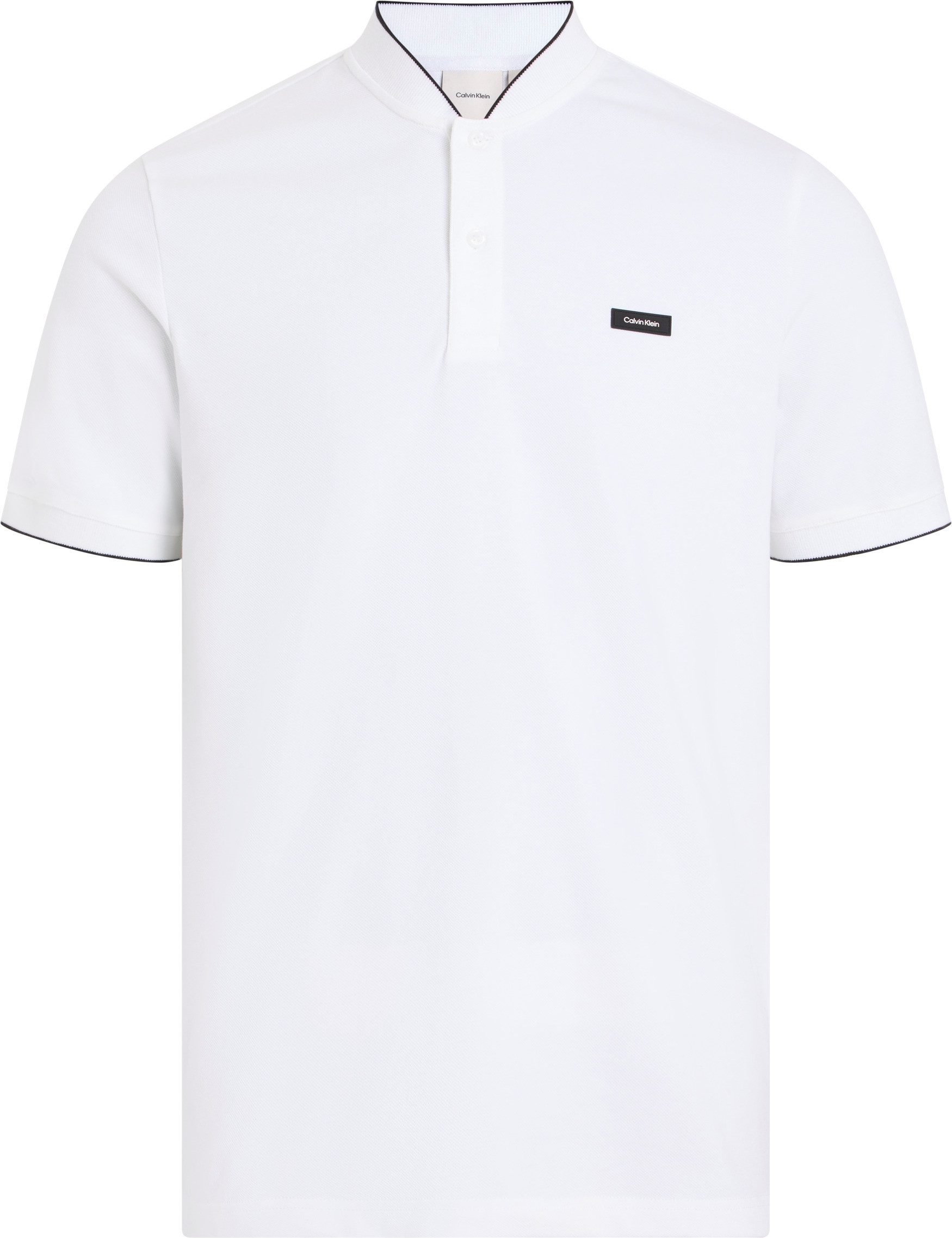 Calvin Klein Poloshirt STRETCH PIQUE STAND COLLAR POLO