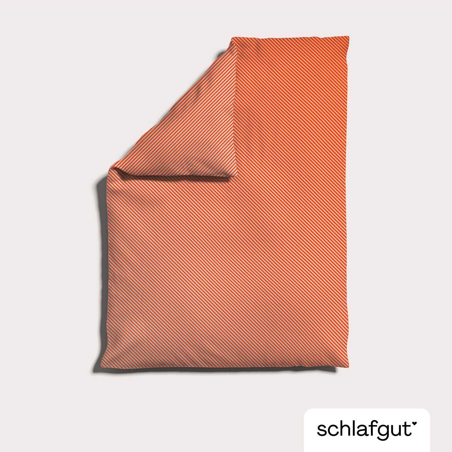 Schlafgut Dekbedovertrek Woven Satin fade met fijne strepen met kleurverloop, mix & match: bijpassende kussensloop verkrijgbaar (1 stuk)