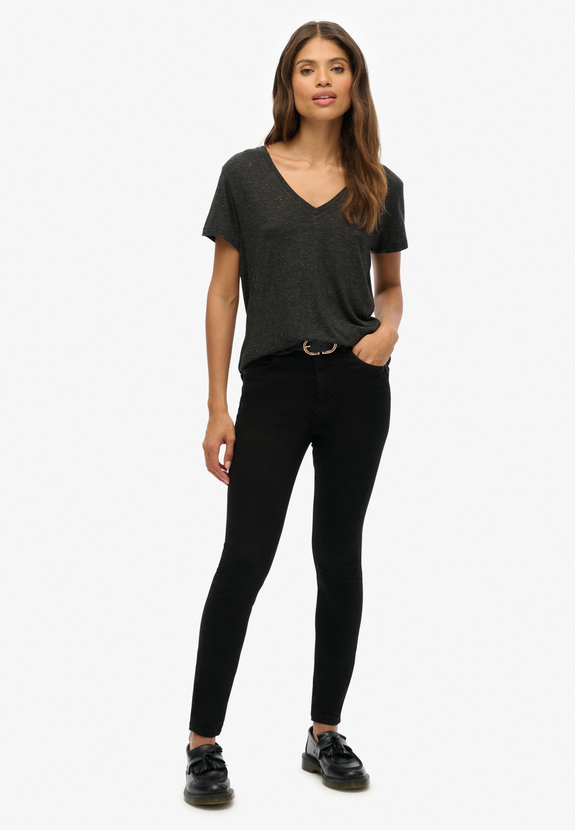Superdry T-shirt STUDIOS SLUB EMB VEE TEE