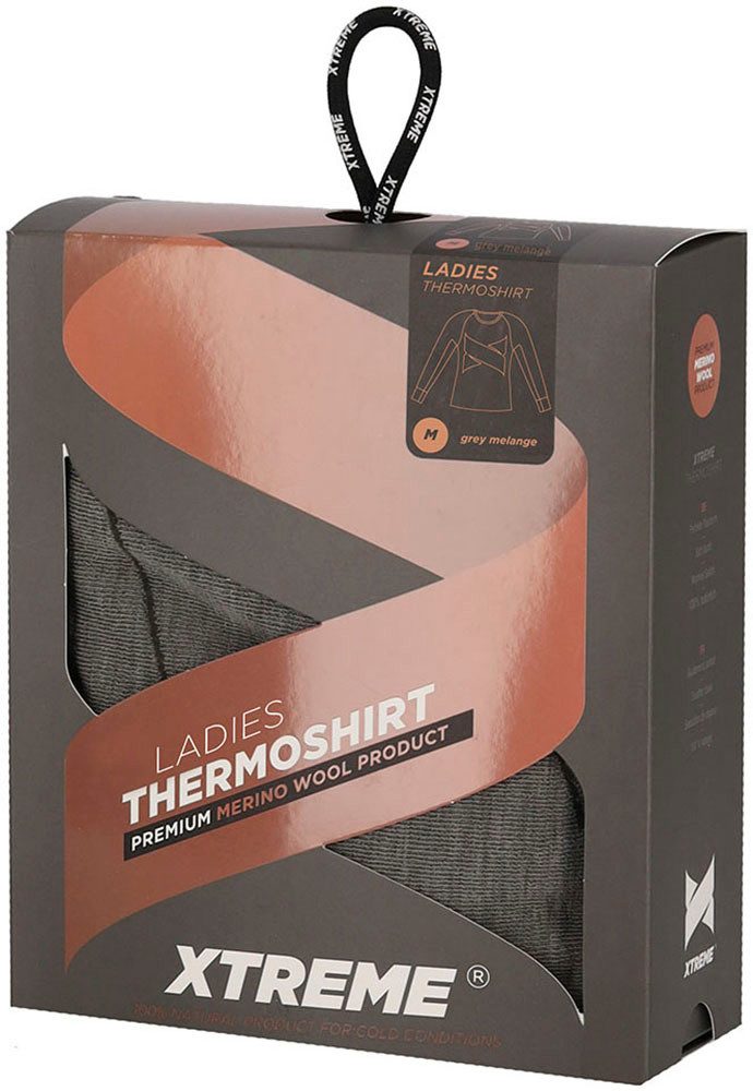 XTREME sockswear Hemd LADIES THERMAL WOOL UNDERSHIRT lange mouwen en knuffelzacht perfect voor koude winterdagen (1 stuk)