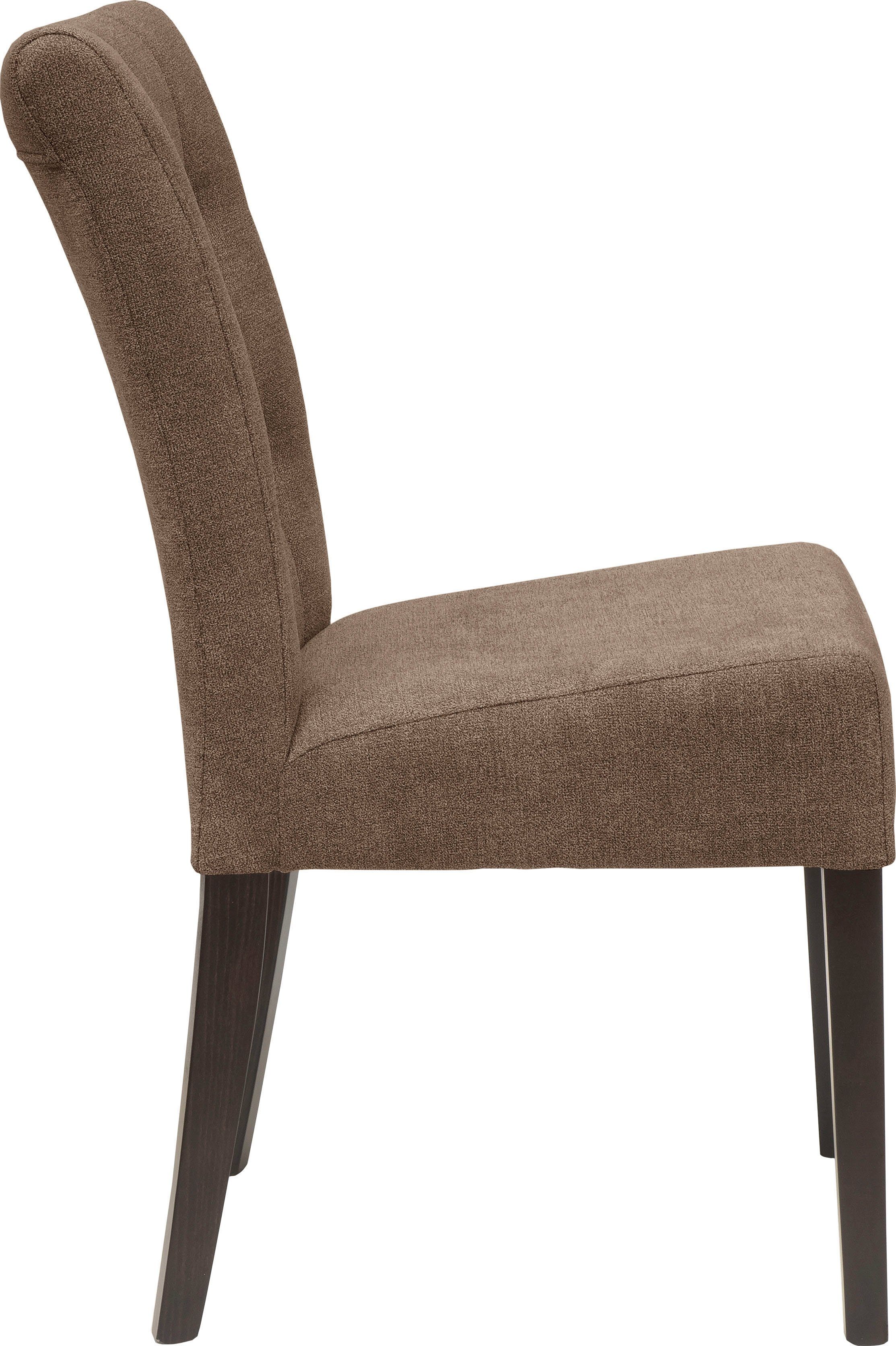 Home affaire Eetkamerstoel Queen BESTSELLER Gestoffeerde stoel met knoopdetails, set van 2, 4 of 6