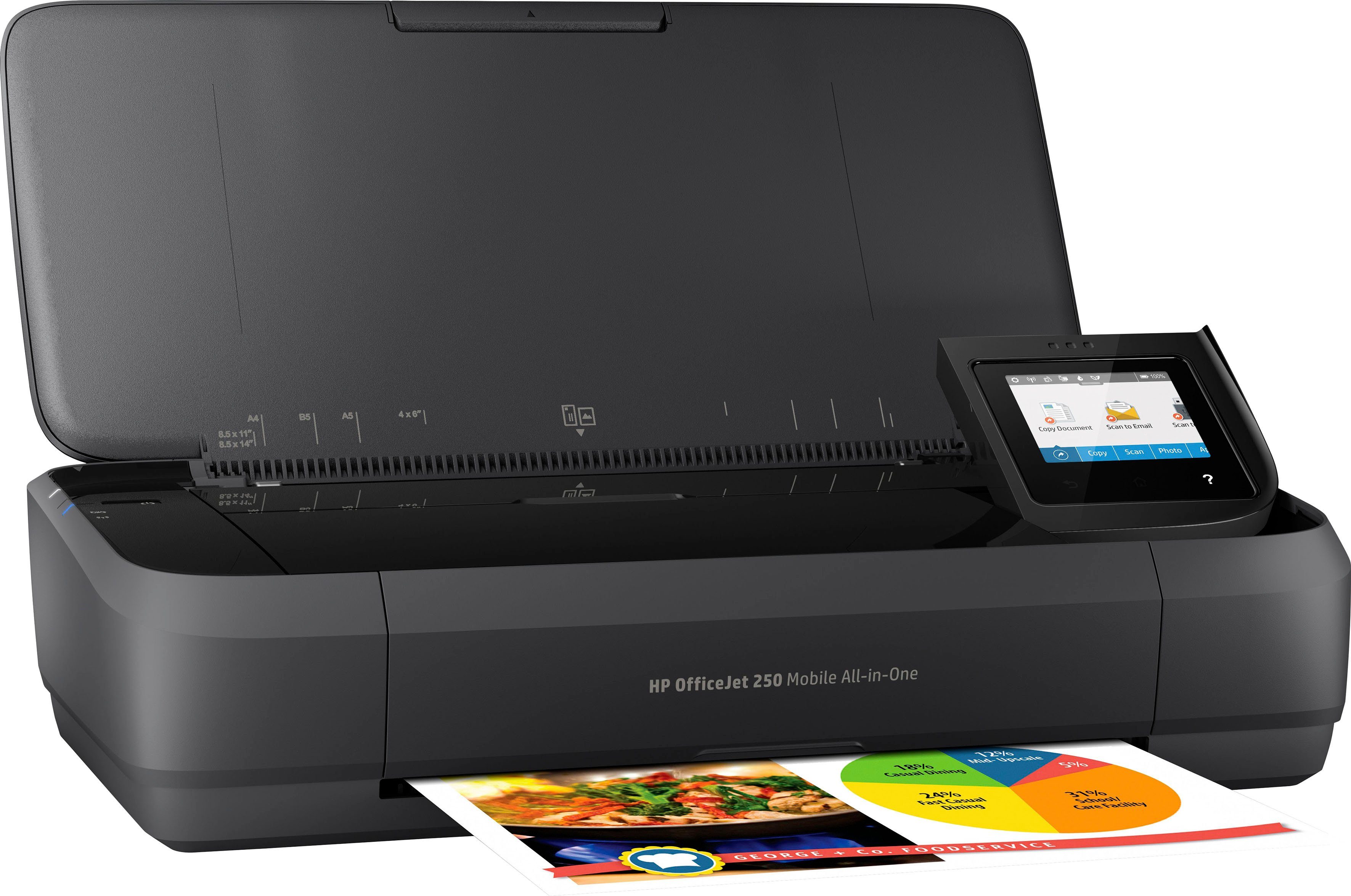 HP Mobiele printer OfficeJet 250 Mobiler All-in-One-Printer